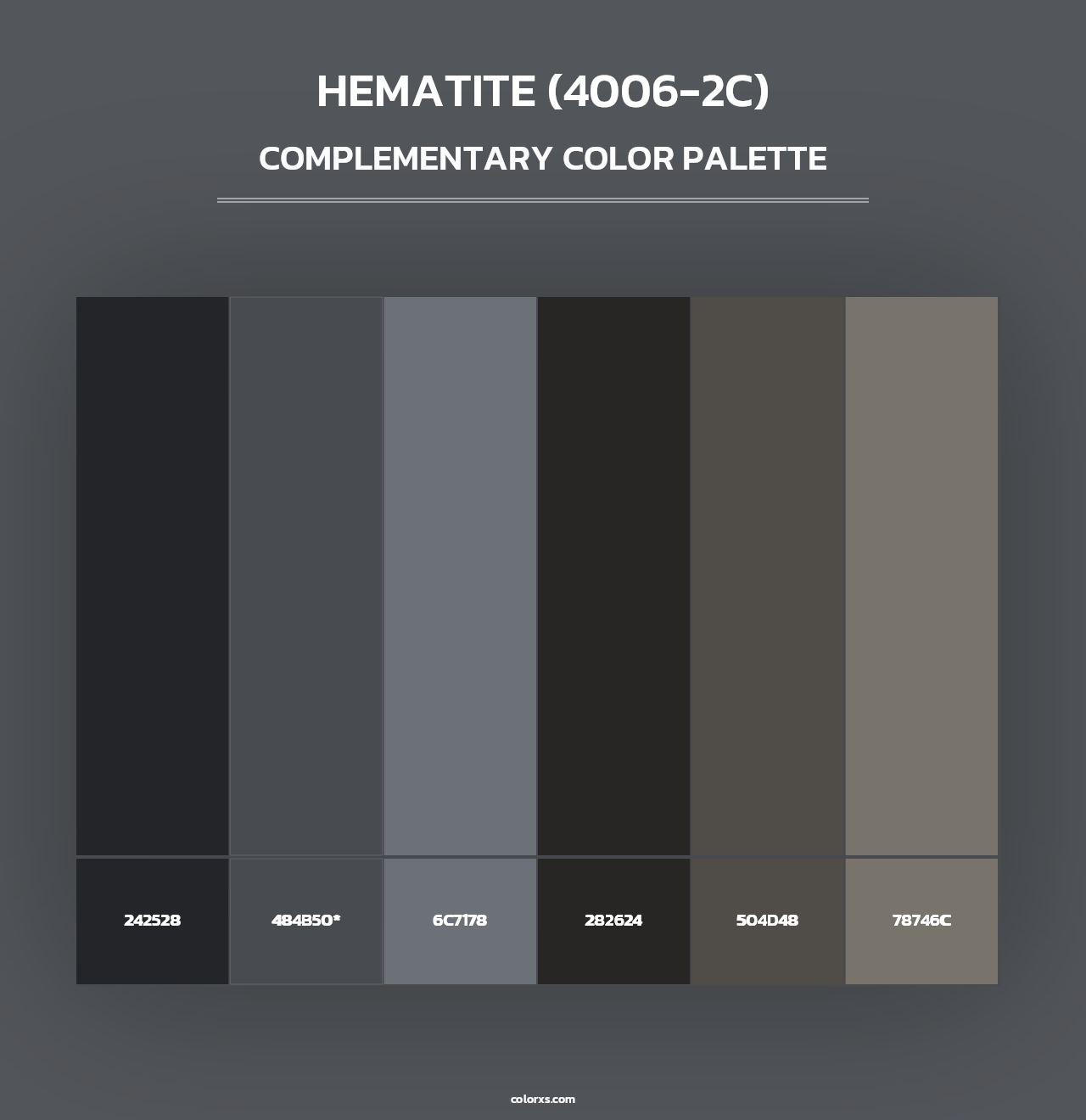 Hematite (4006-2C) - Complementary Color Palette