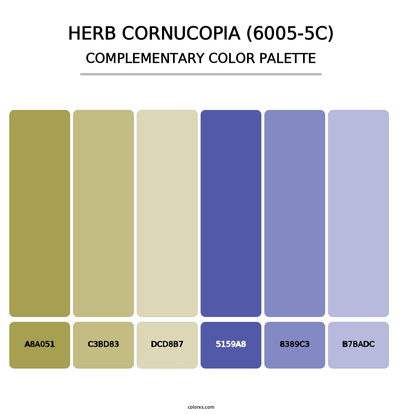 Herb Cornucopia (6005-5C) - Complementary Color Palette