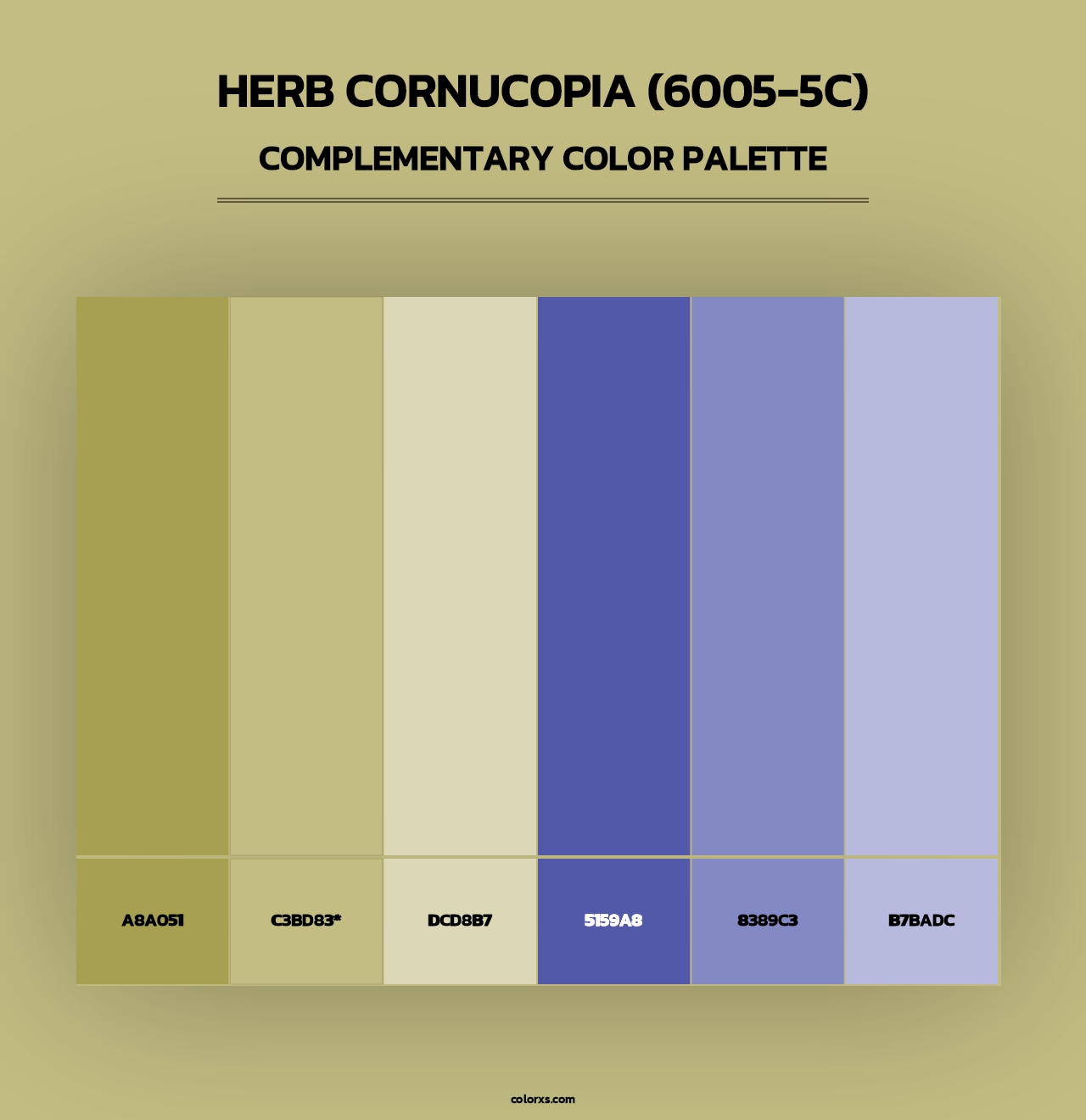 Herb Cornucopia (6005-5C) - Complementary Color Palette