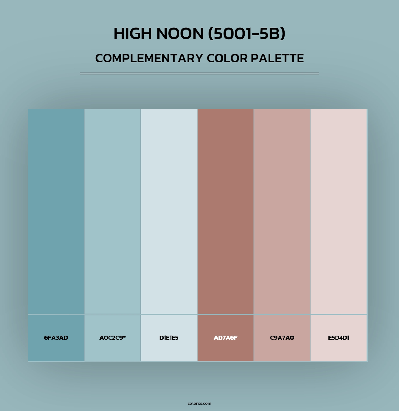 High Noon (5001-5B) - Complementary Color Palette