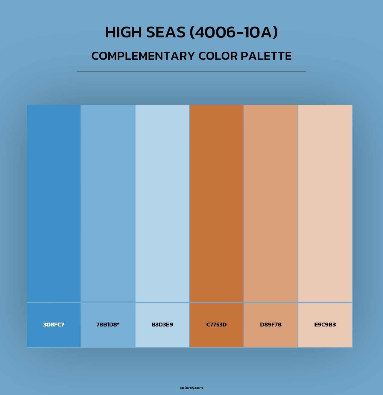 High Seas (4006-10A) - Complementary Color Palette