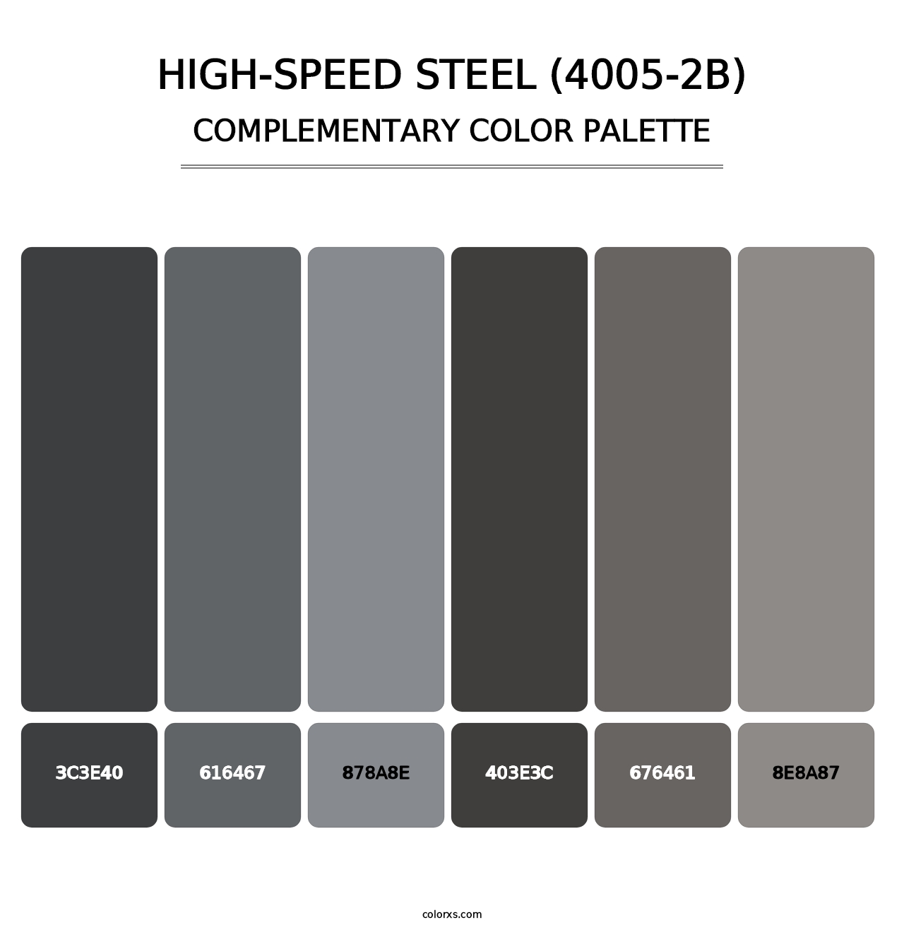 High-Speed Steel (4005-2B) - Complementary Color Palette