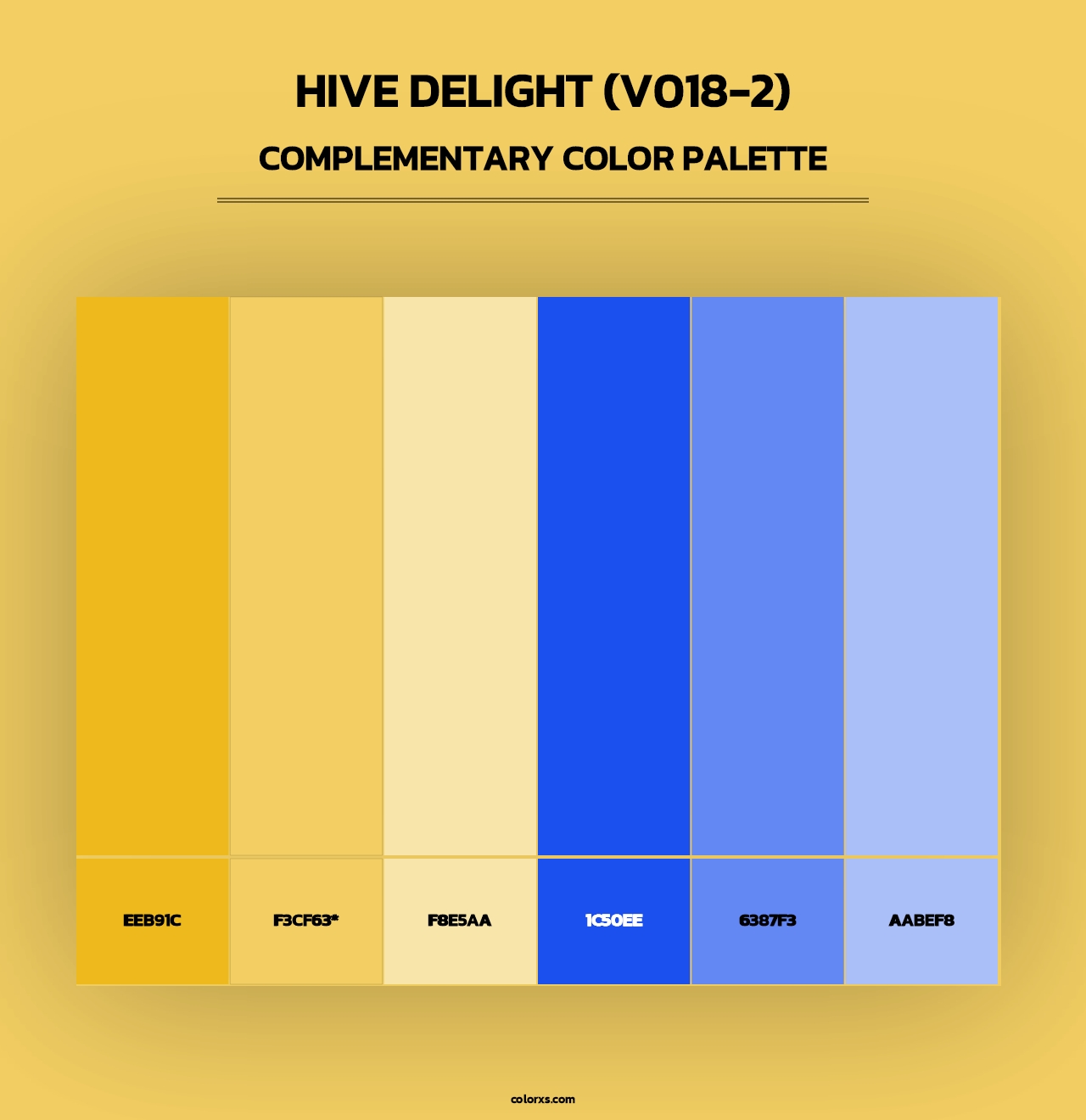 Hive Delight (V018-2) - Complementary Color Palette