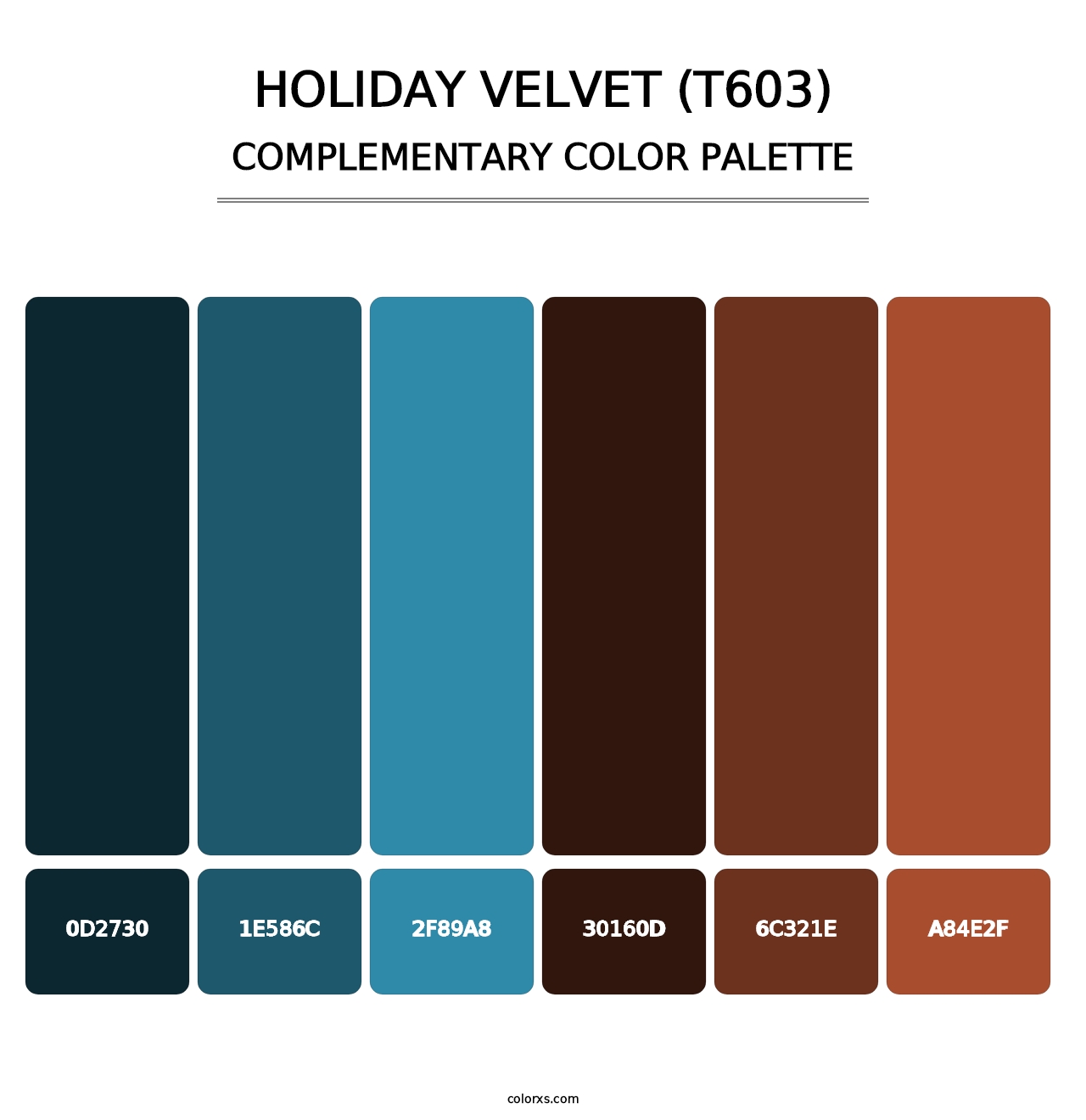 Holiday Velvet (T603) - Complementary Color Palette