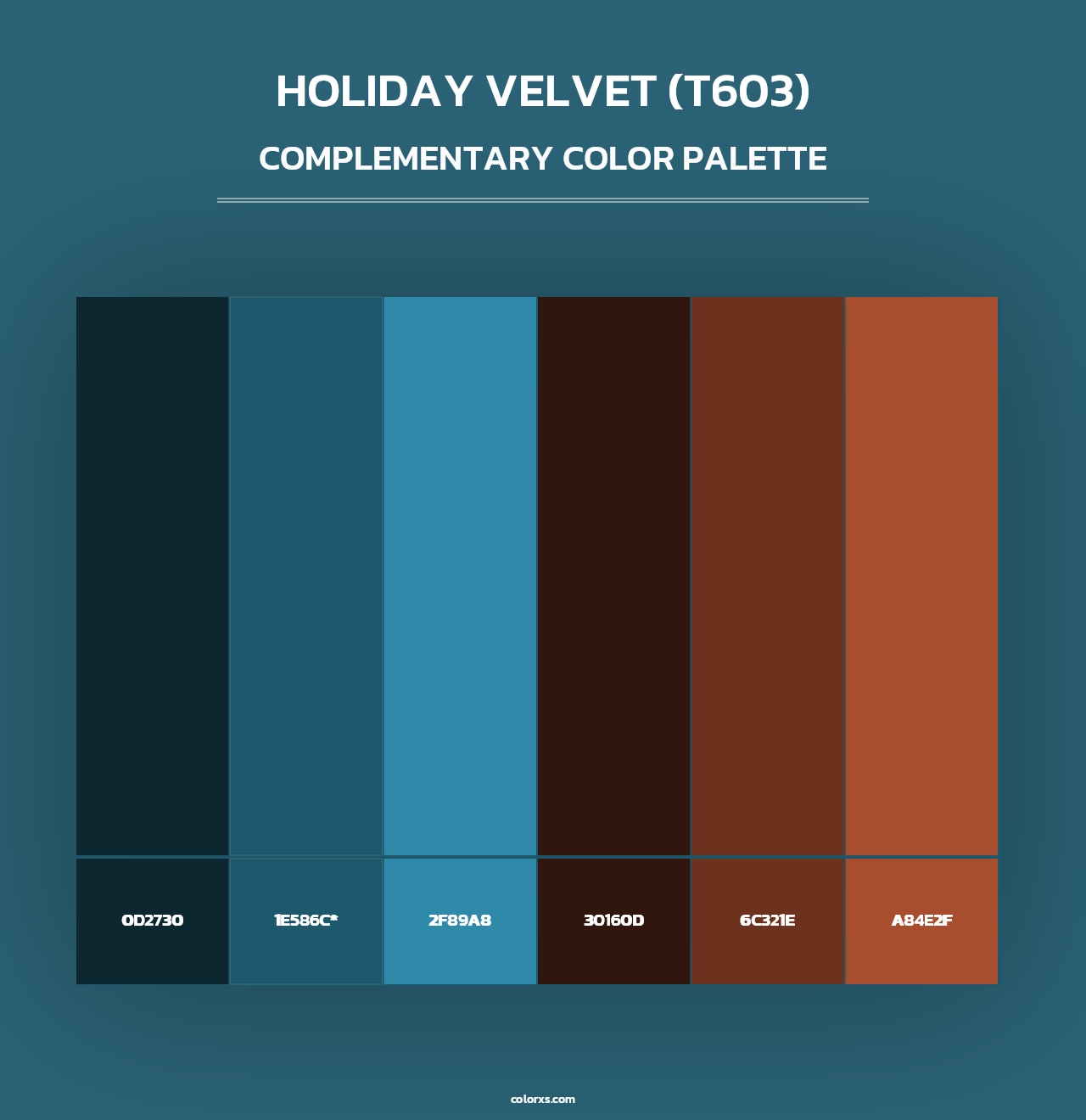 Holiday Velvet (T603) - Complementary Color Palette