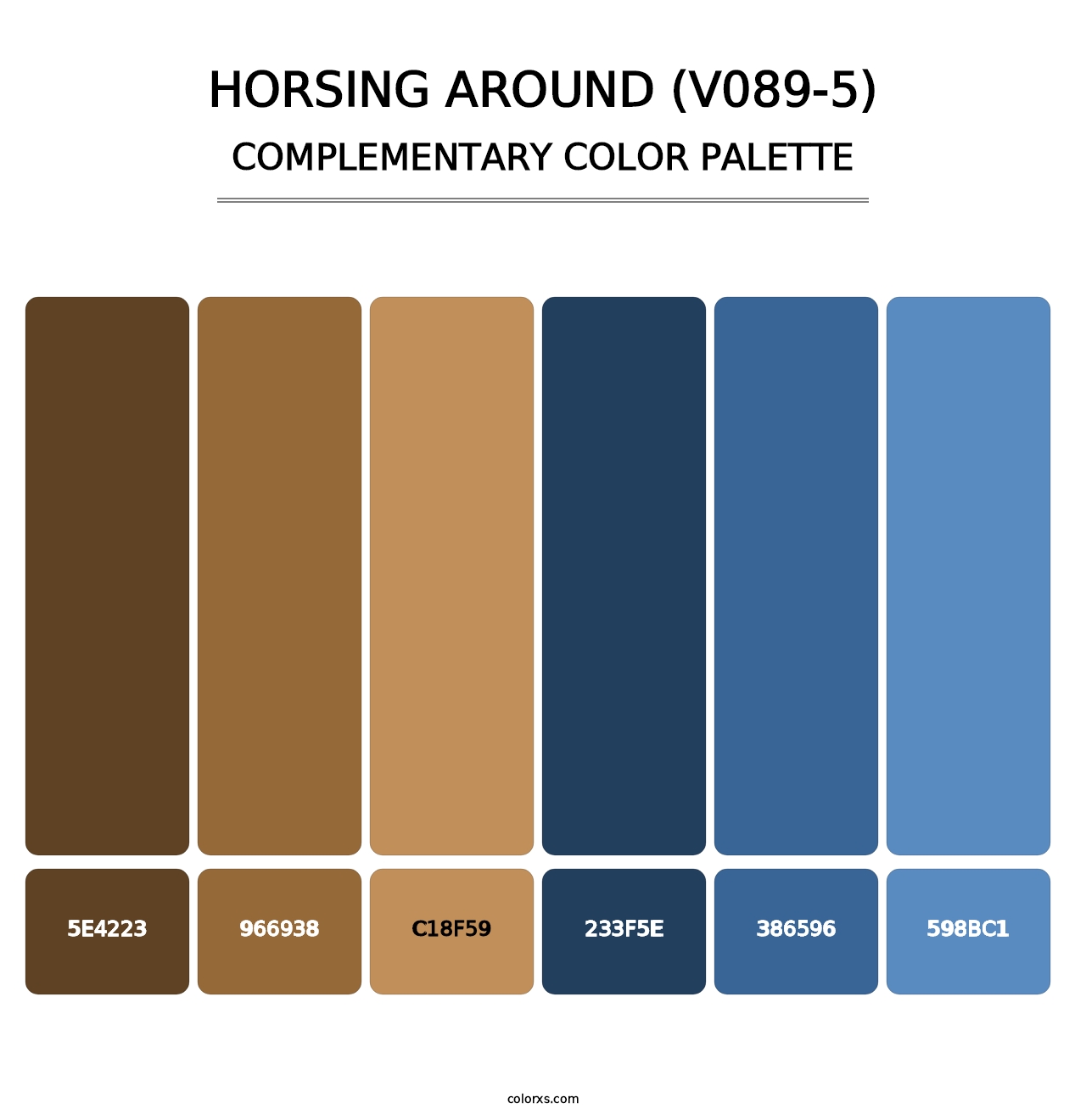 Horsing Around (V089-5) - Complementary Color Palette