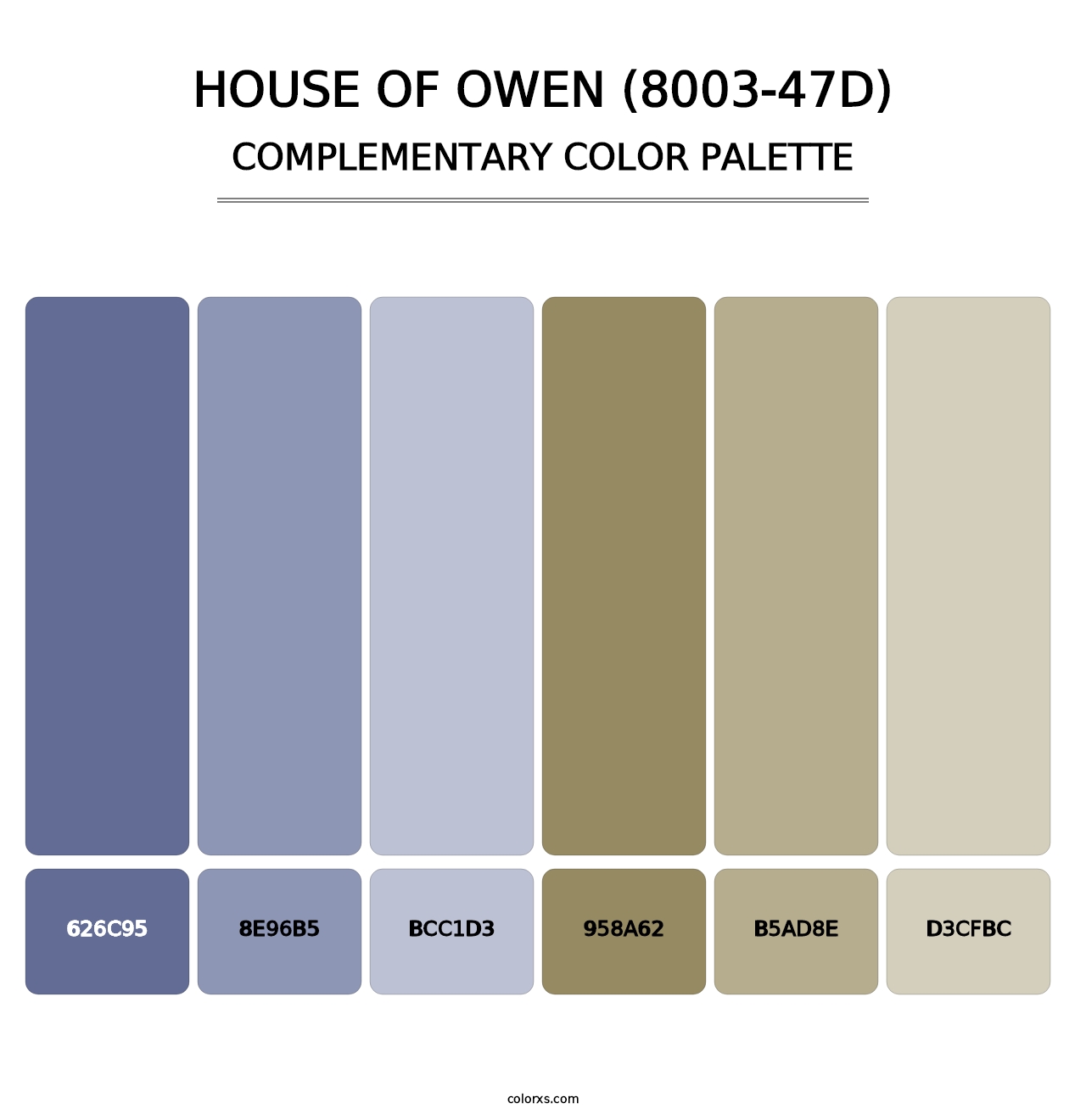 House of Owen (8003-47D) - Complementary Color Palette