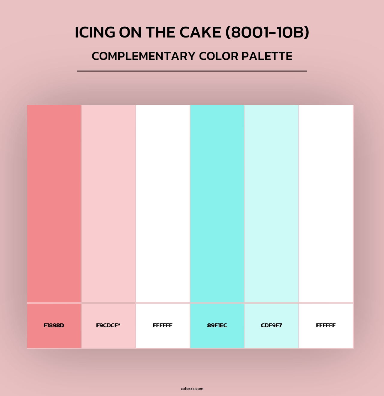 Icing on the Cake (8001-10B) - Complementary Color Palette