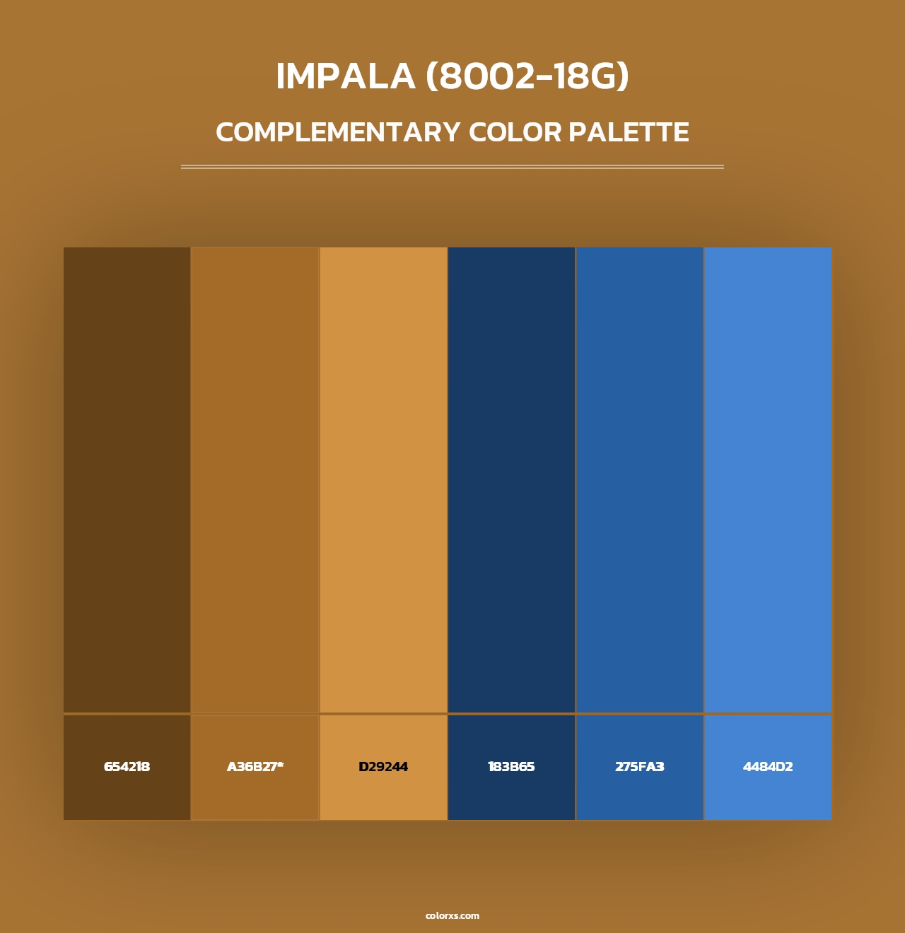 Impala (8002-18G) - Complementary Color Palette