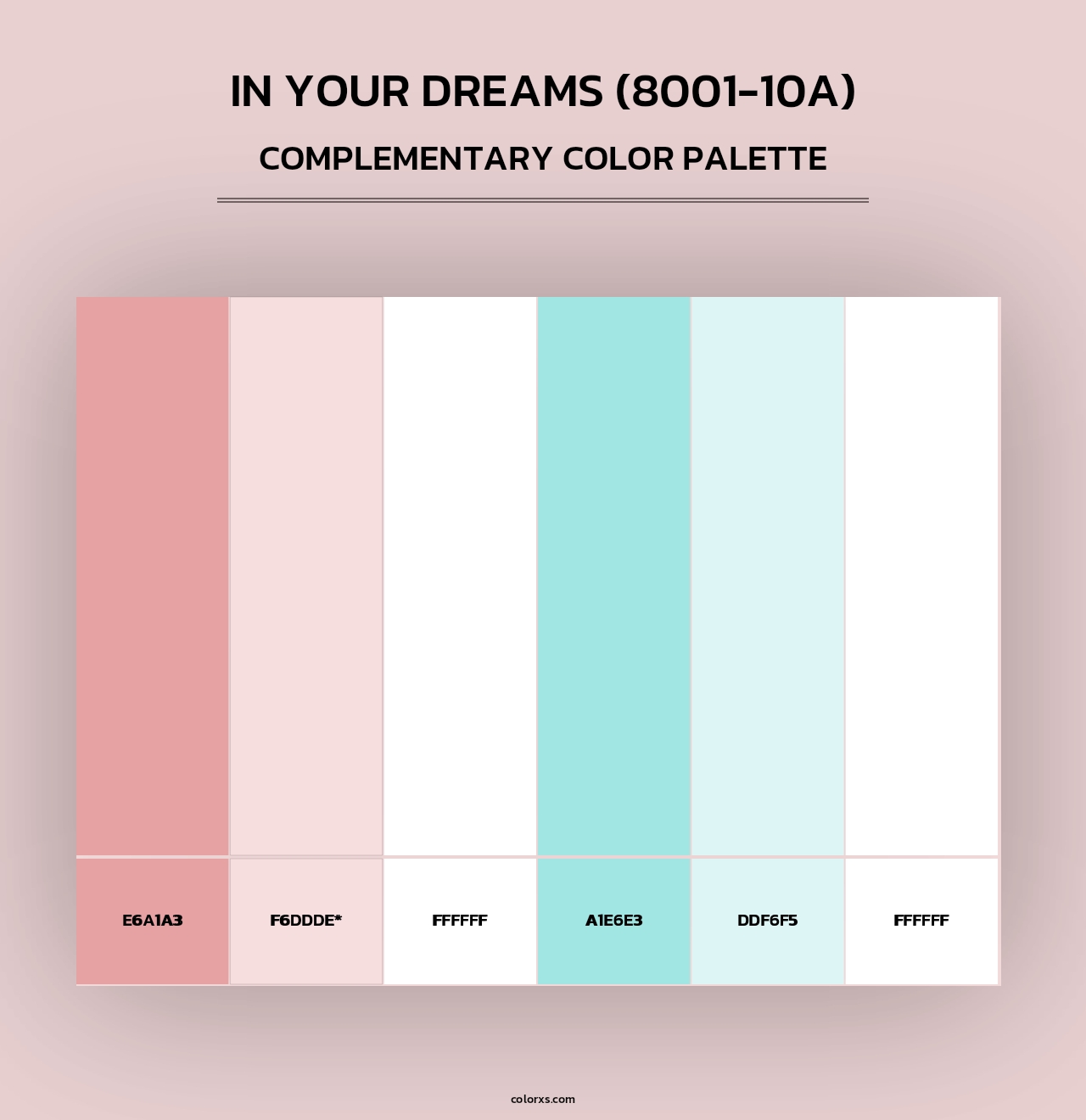 In Your Dreams (8001-10A) - Complementary Color Palette