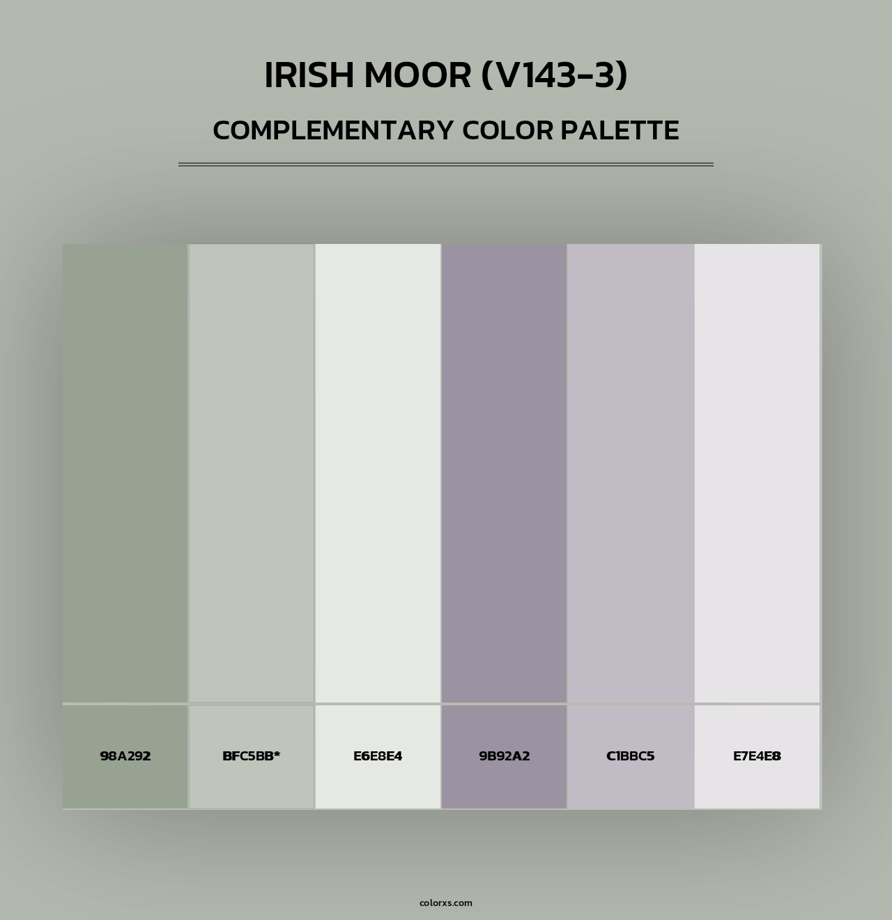 Irish Moor (V143-3) - Complementary Color Palette