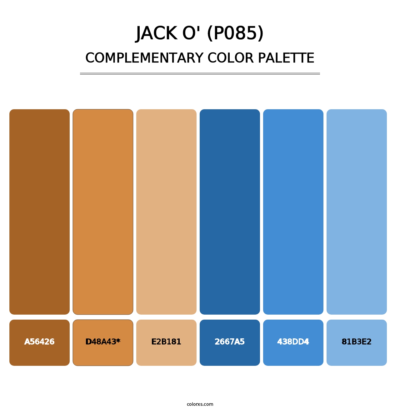 Jack O' (P085) - Complementary Color Palette