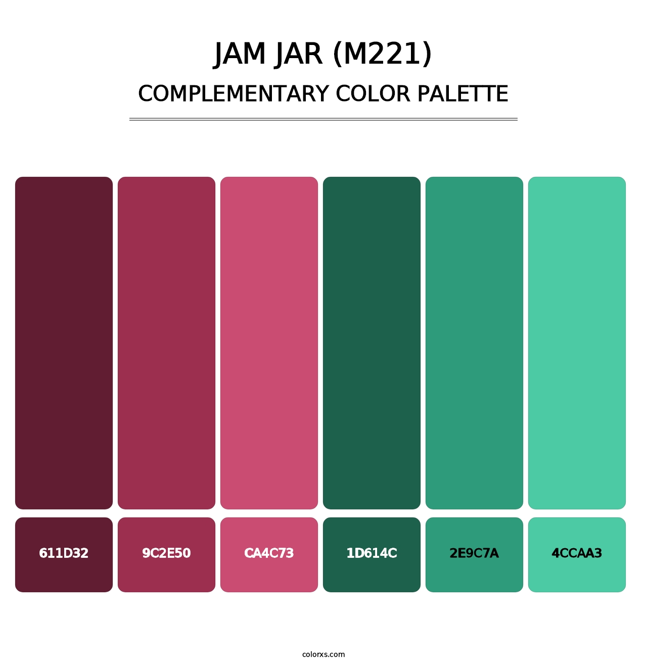 Jam Jar (M221) - Complementary Color Palette