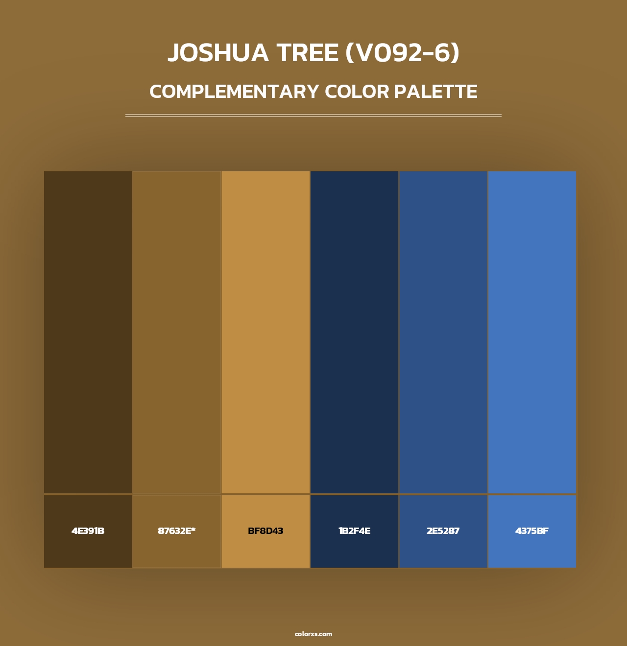 Joshua Tree (V092-6) - Complementary Color Palette