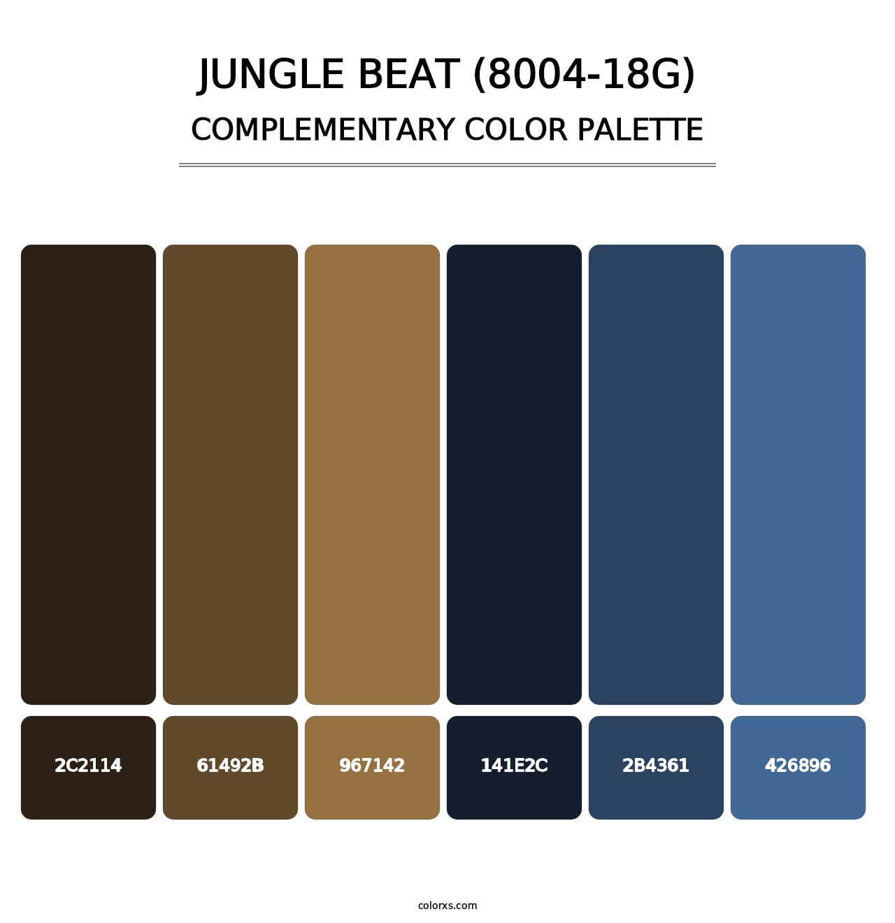 Jungle Beat (8004-18G) - Complementary Color Palette