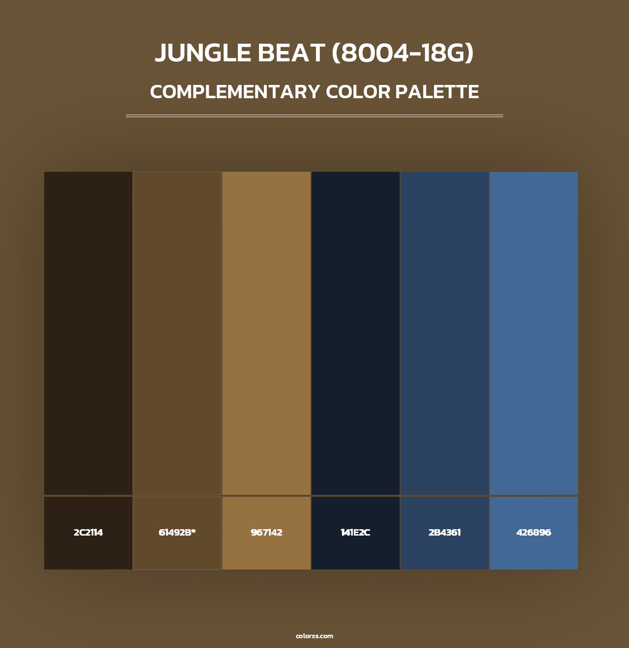 Jungle Beat (8004-18G) - Complementary Color Palette