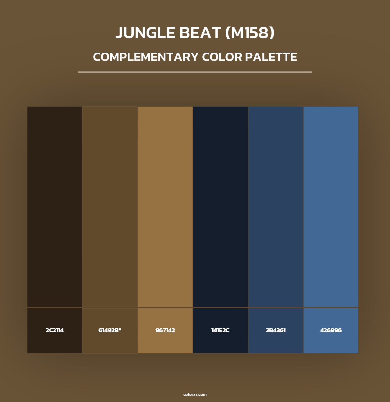 Jungle Beat (M158) - Complementary Color Palette