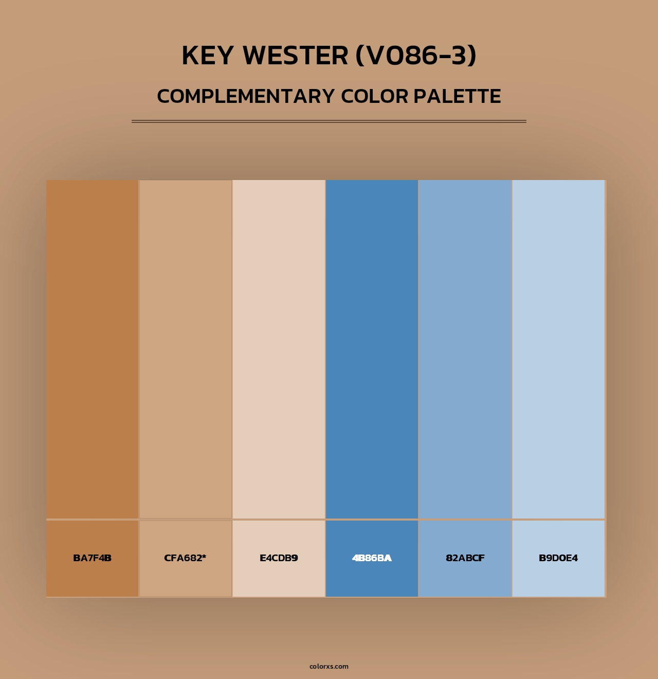 Key Wester (V086-3) - Complementary Color Palette