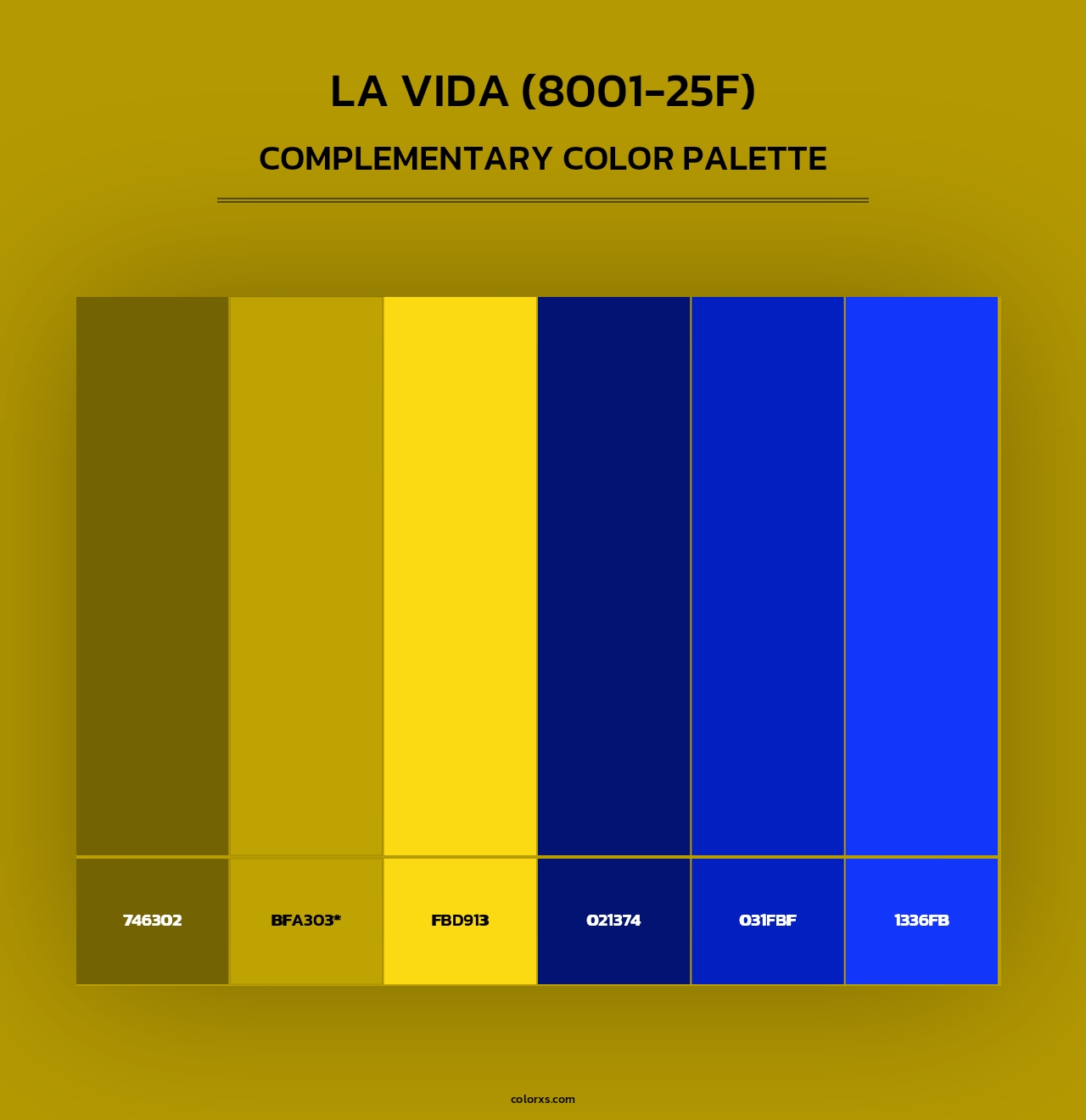La Vida (8001-25F) - Complementary Color Palette