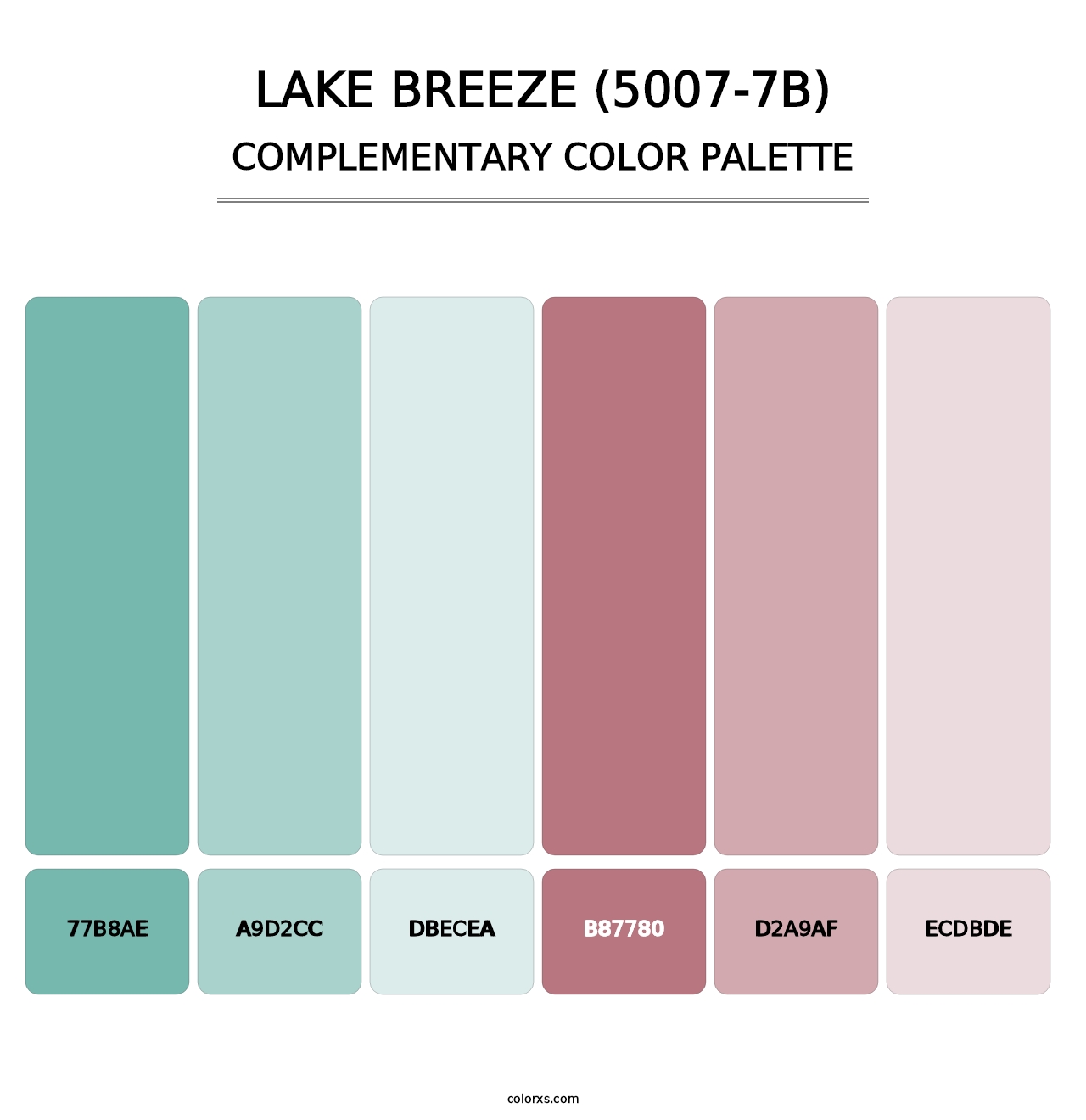 Lake Breeze (5007-7B) - Complementary Color Palette