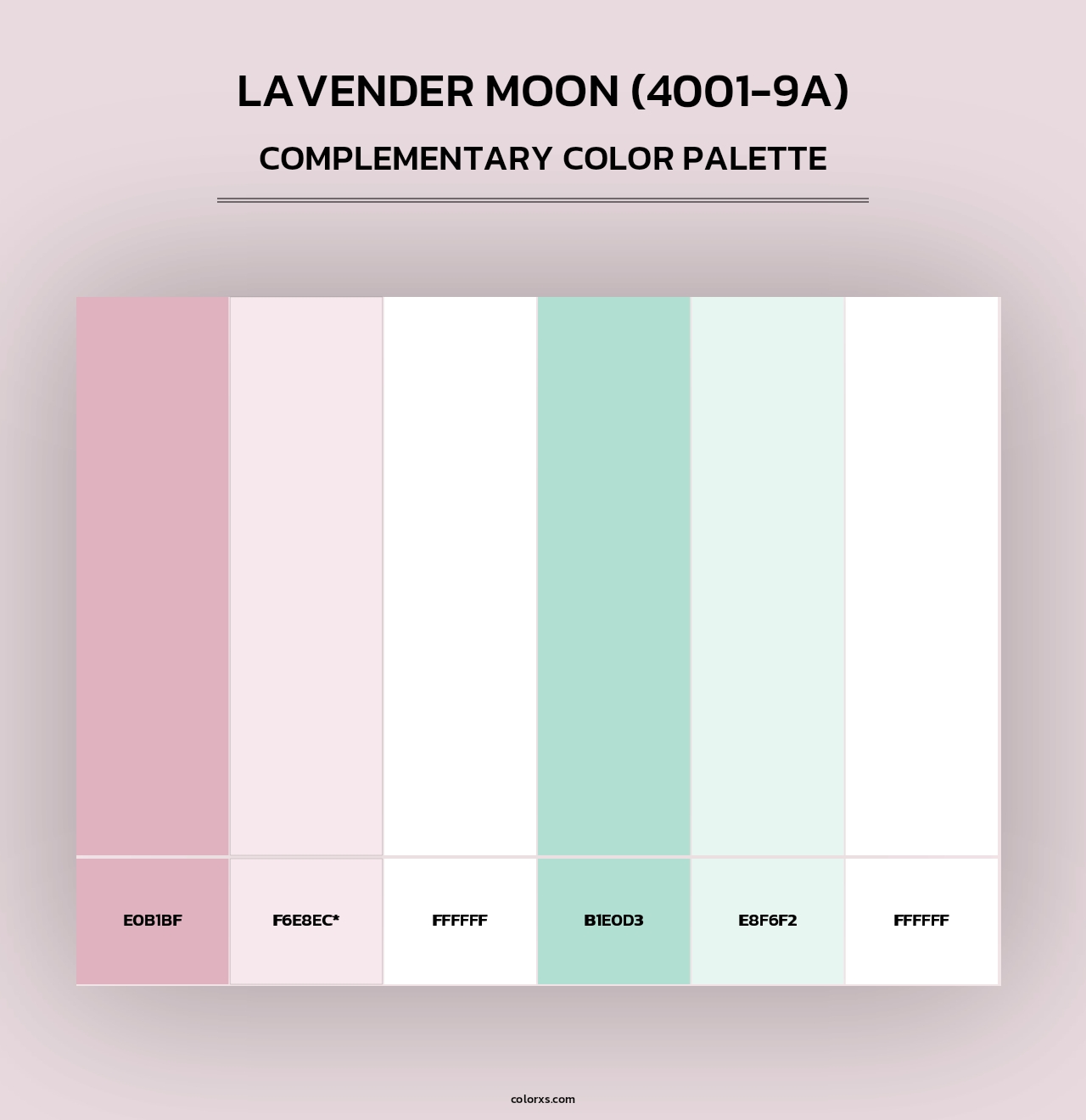 Lavender Moon (4001-9A) - Complementary Color Palette