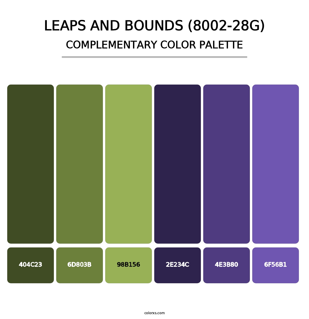 Leaps and Bounds (8002-28G) - Complementary Color Palette