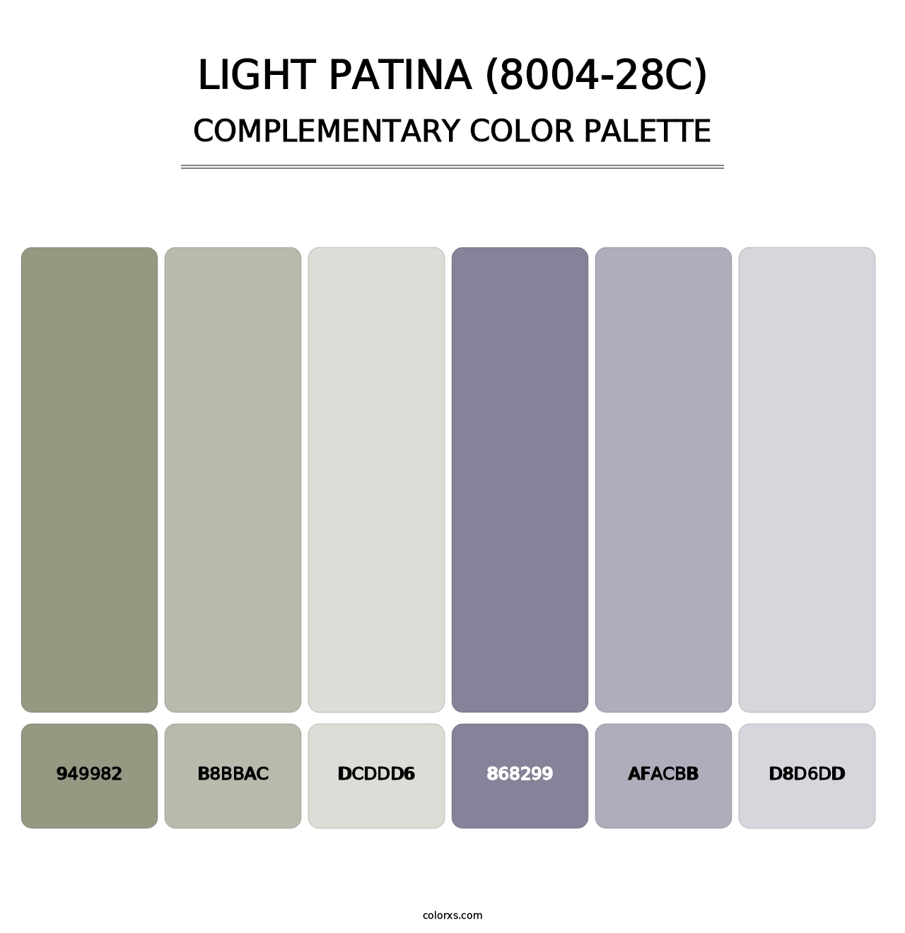 Light Patina (8004-28C) - Complementary Color Palette