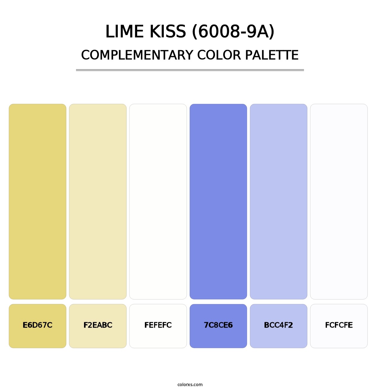 Lime Kiss (6008-9A) - Complementary Color Palette
