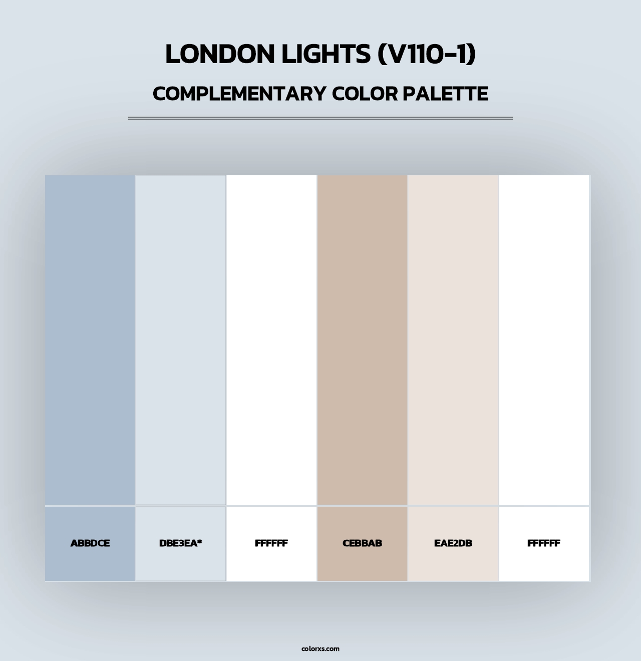 London Lights (V110-1) - Complementary Color Palette