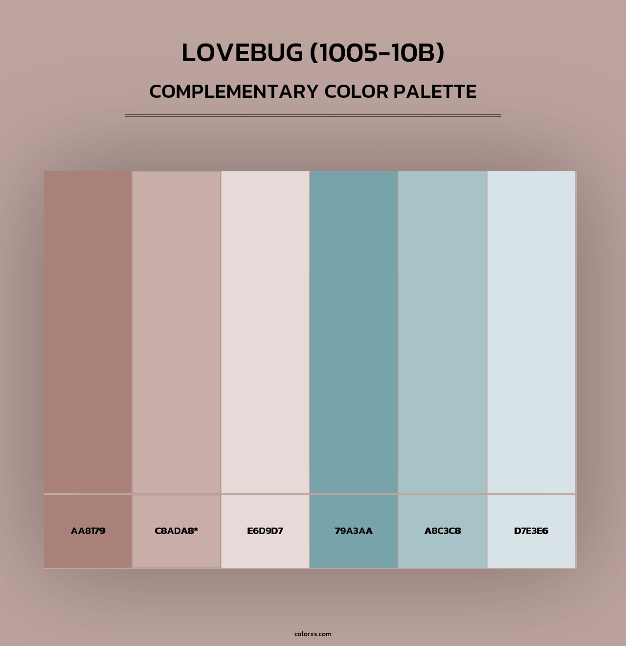 Lovebug (1005-10B) - Complementary Color Palette
