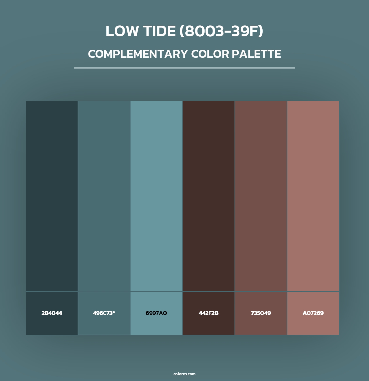 Low Tide (8003-39F) - Complementary Color Palette