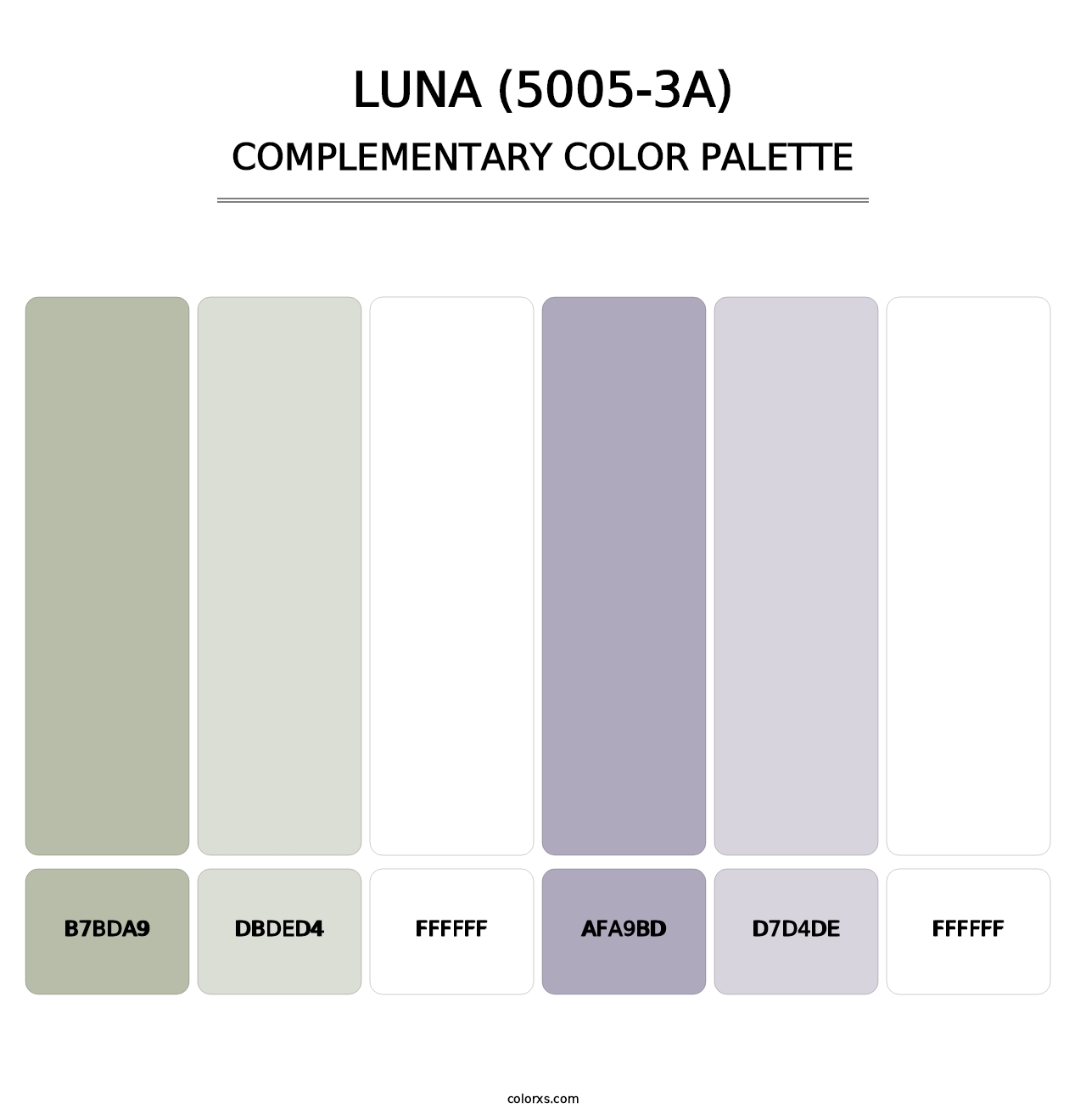 Luna (5005-3A) - Complementary Color Palette