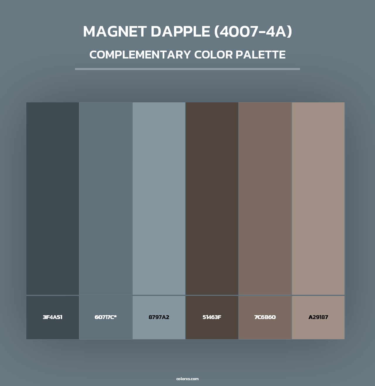 Magnet Dapple (4007-4A) - Complementary Color Palette