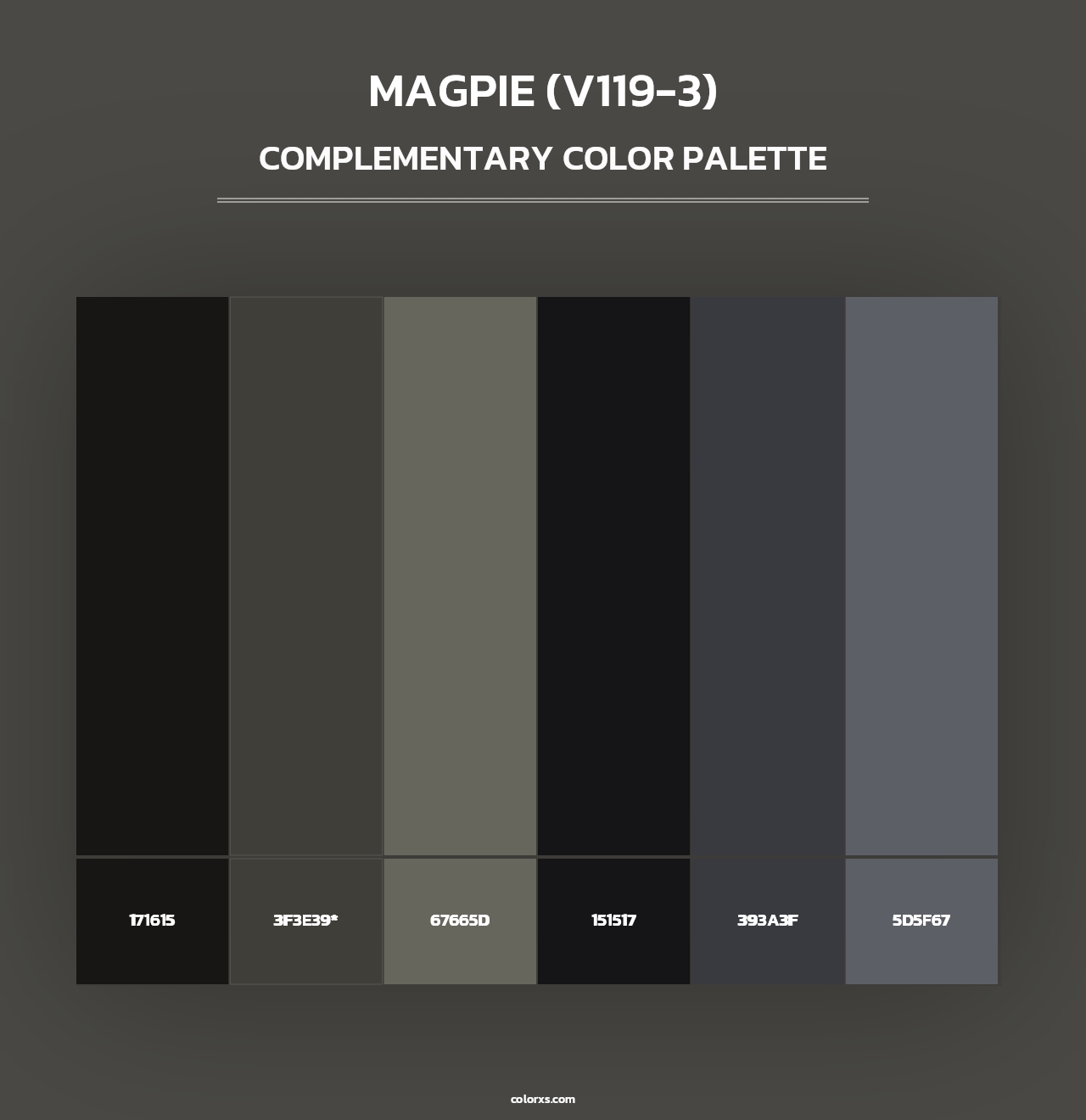 Magpie (V119-3) - Complementary Color Palette