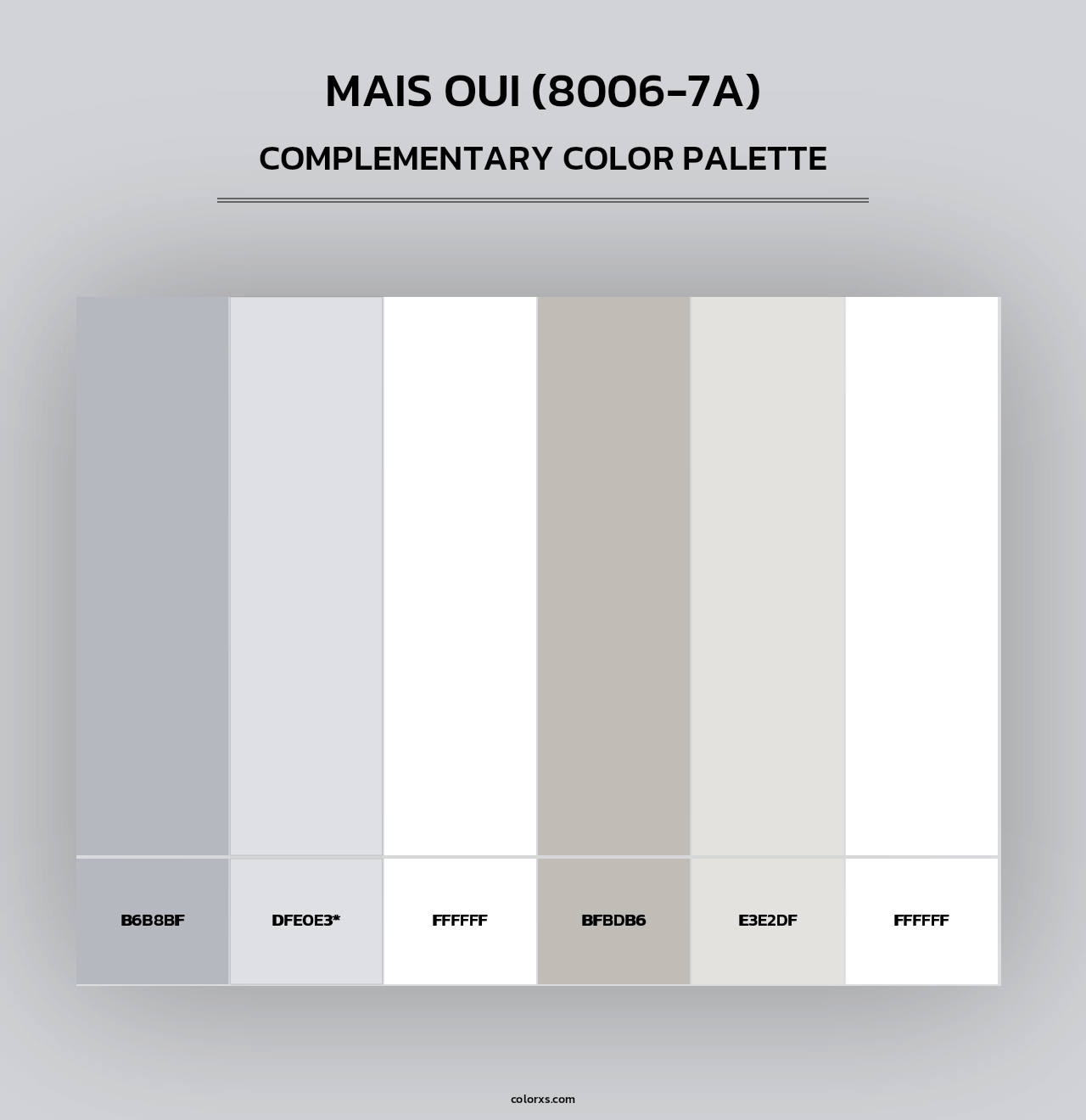 Mais Oui (8006-7A) - Complementary Color Palette
