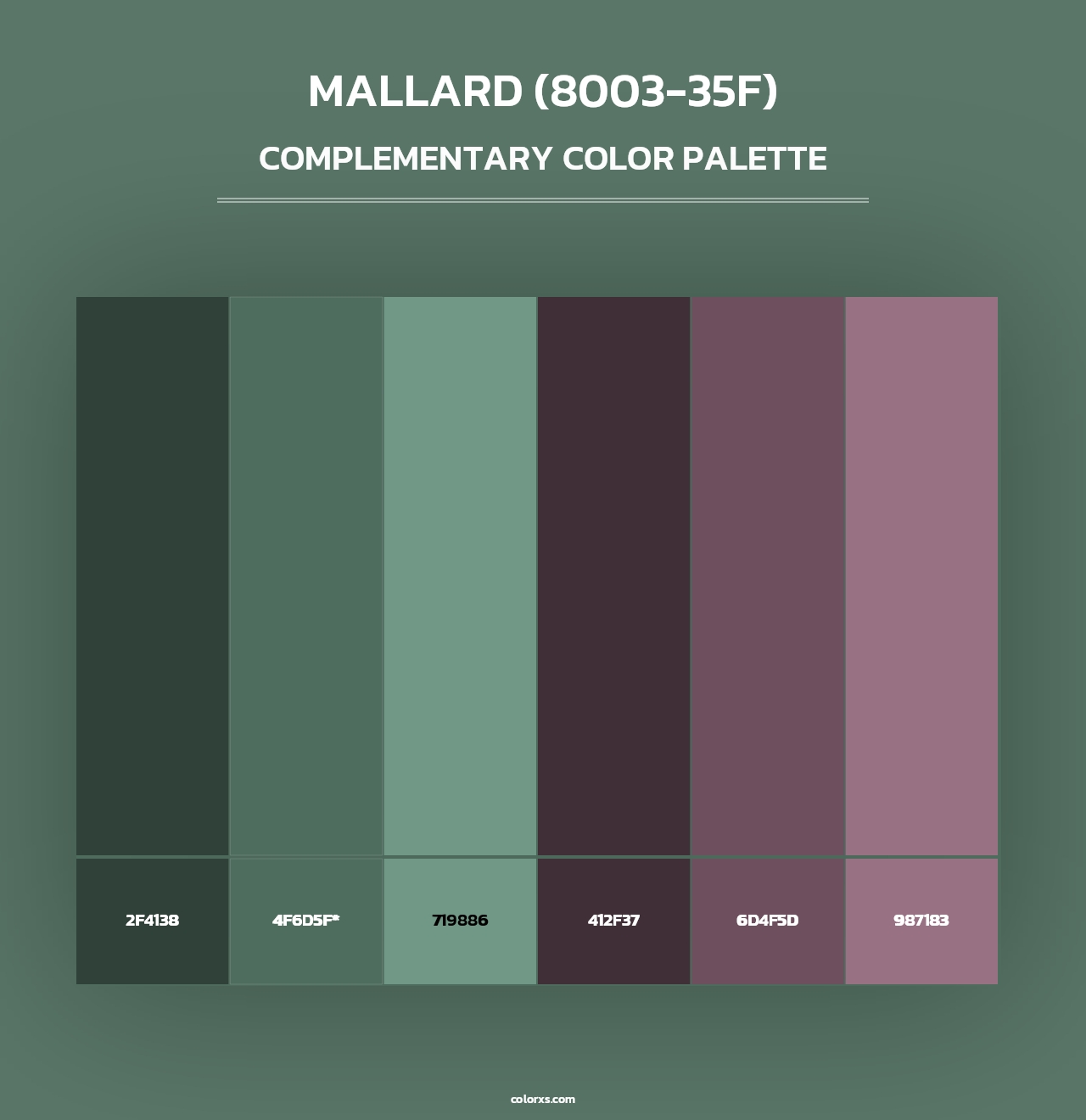 Mallard (8003-35F) - Complementary Color Palette