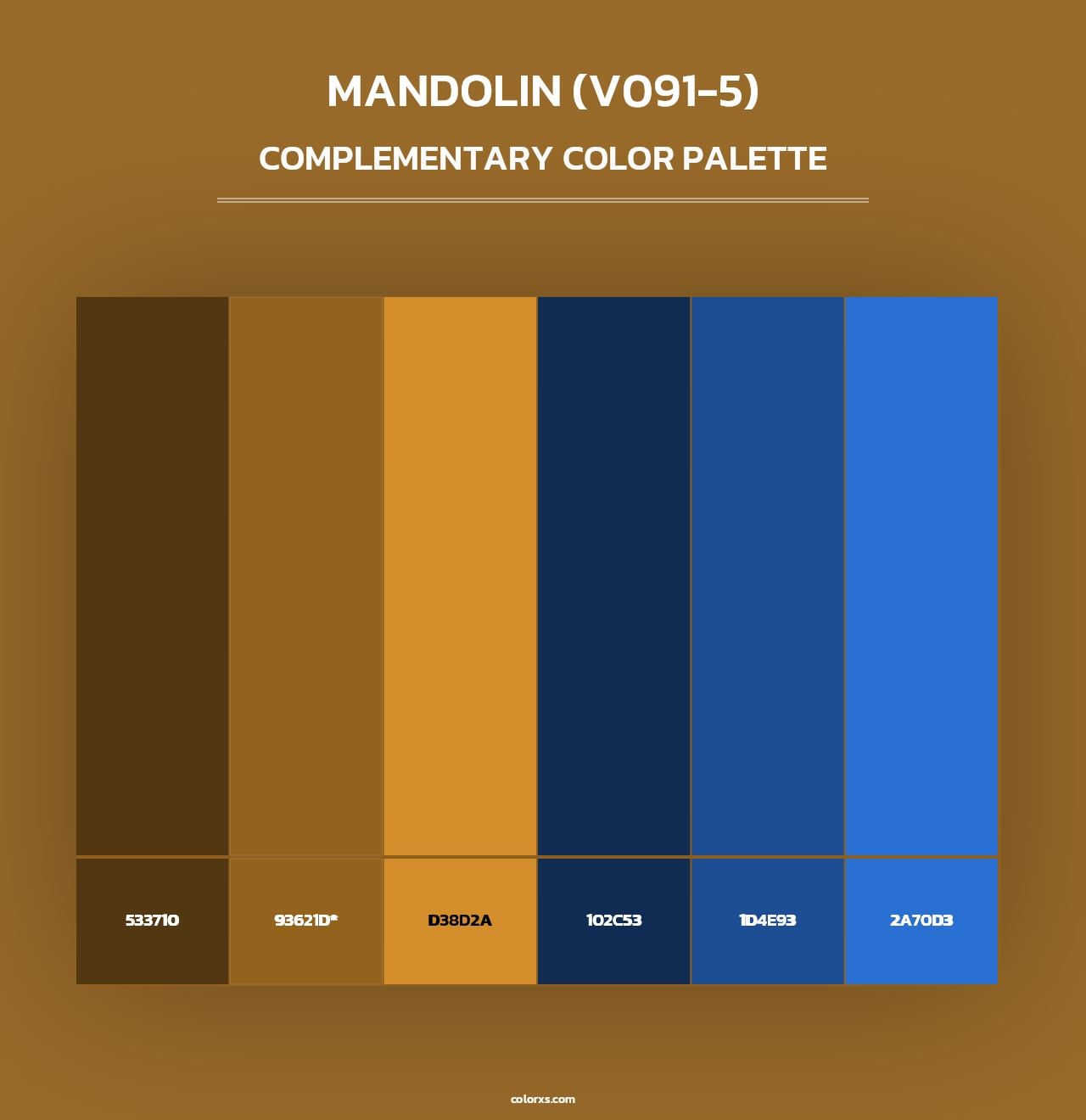Mandolin (V091-5) - Complementary Color Palette