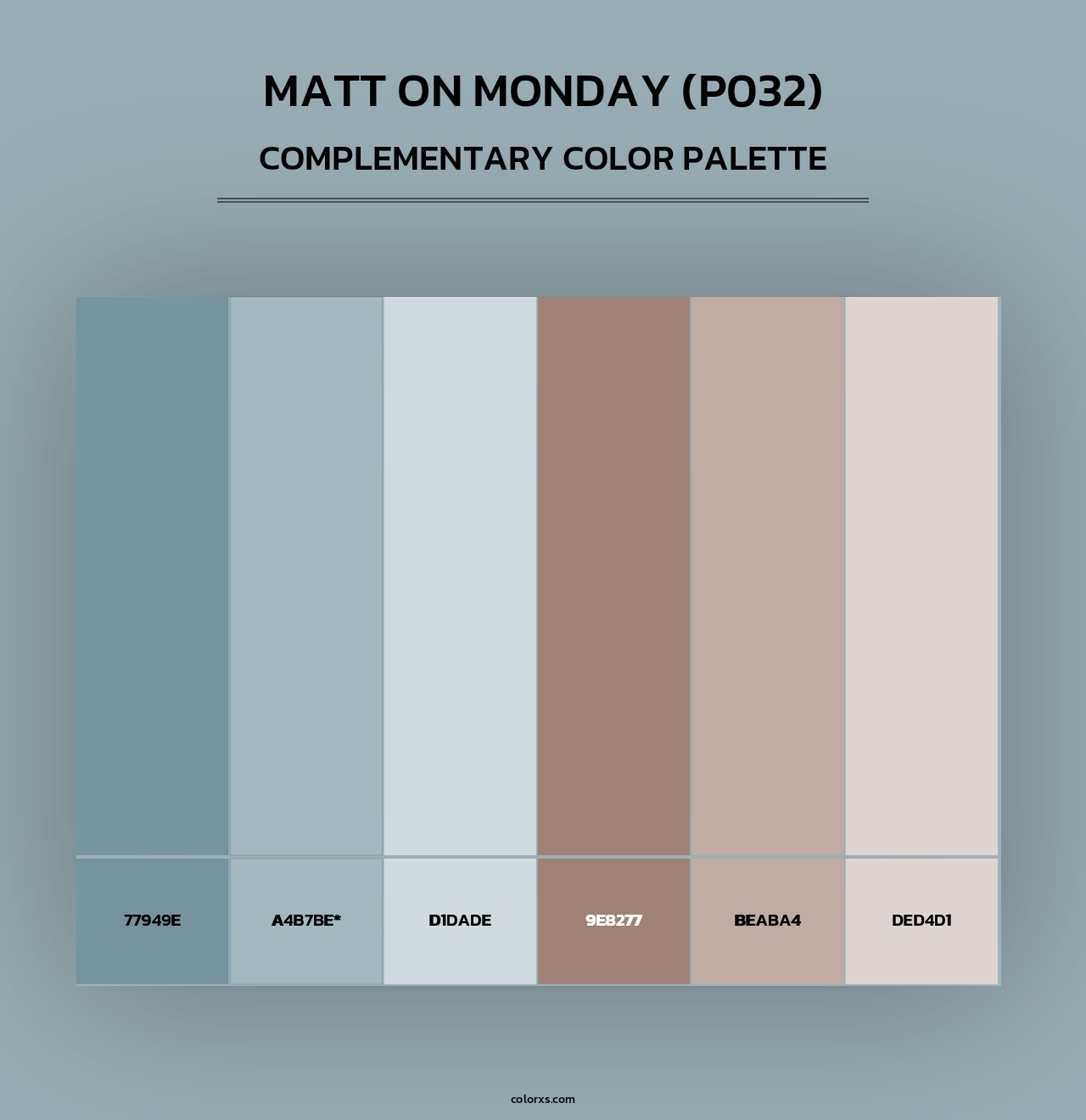 Matt on Monday (P032) - Complementary Color Palette