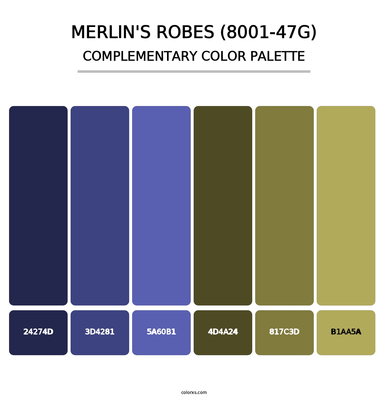 Merlin's Robes (8001-47G) - Complementary Color Palette