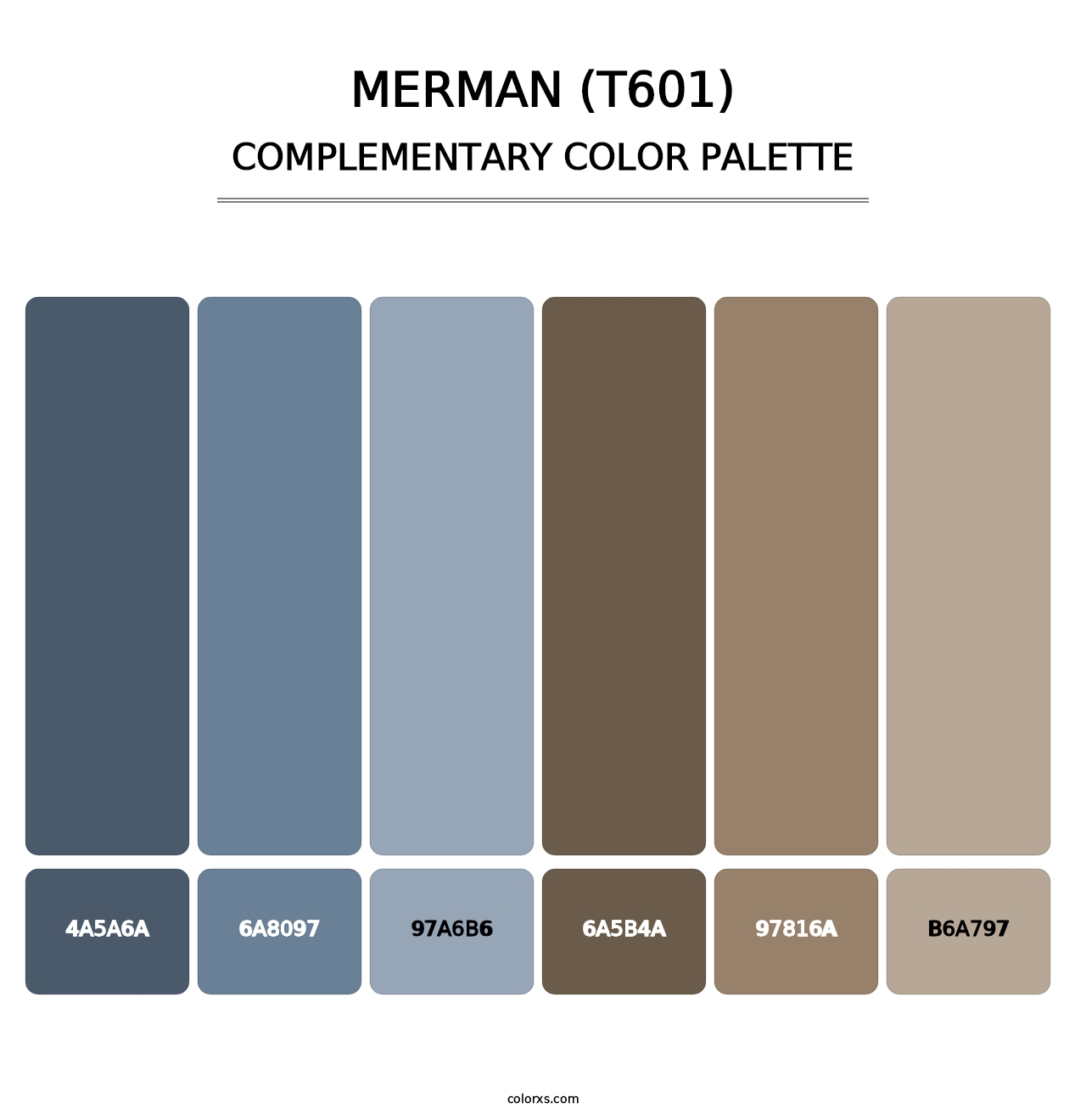 Merman (T601) - Complementary Color Palette