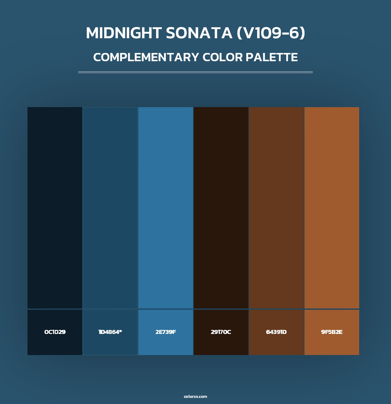 Midnight Sonata (V109-6) - Complementary Color Palette