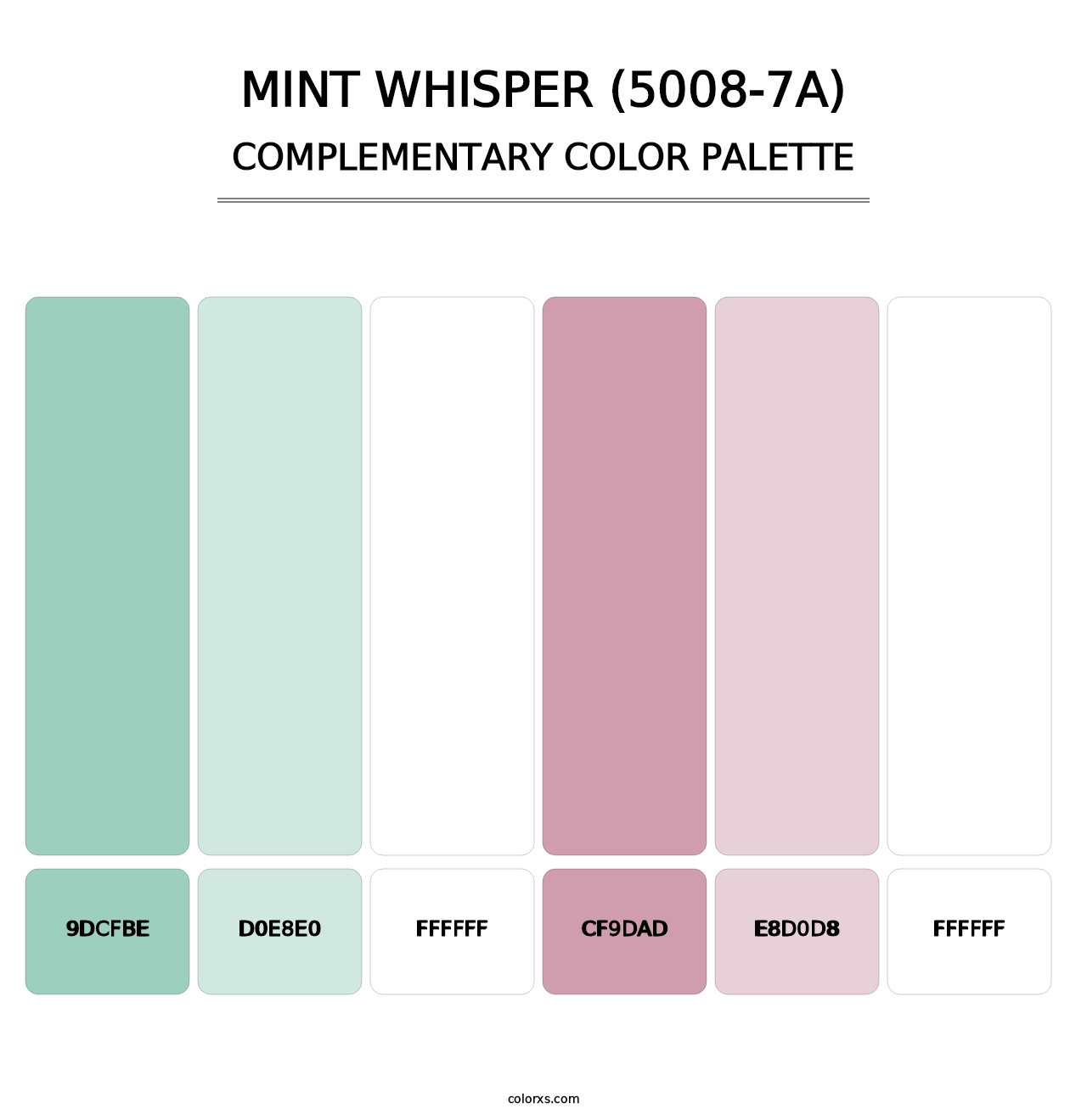 Mint Whisper (5008-7A) - Complementary Color Palette