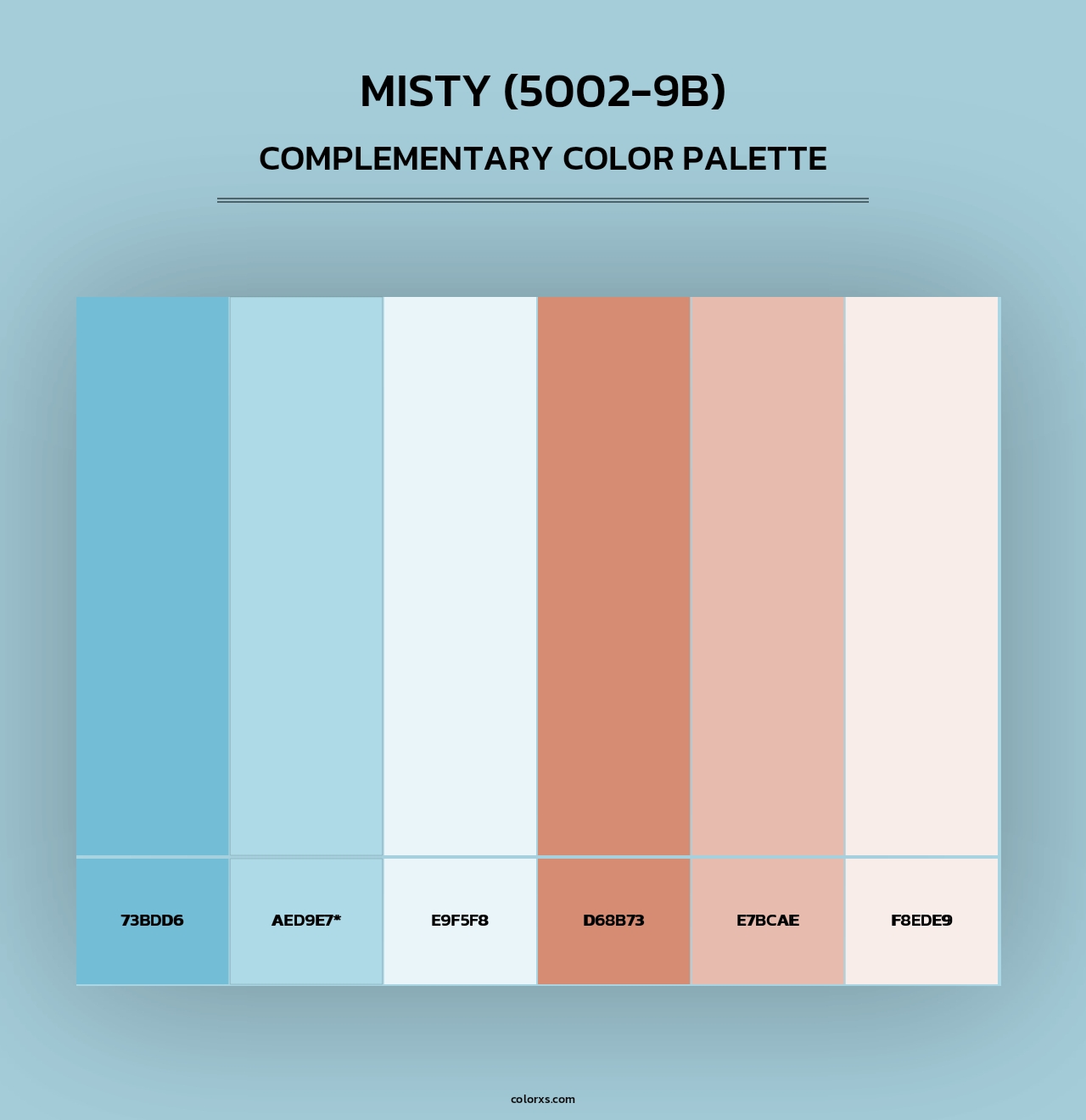 Misty (5002-9B) - Complementary Color Palette
