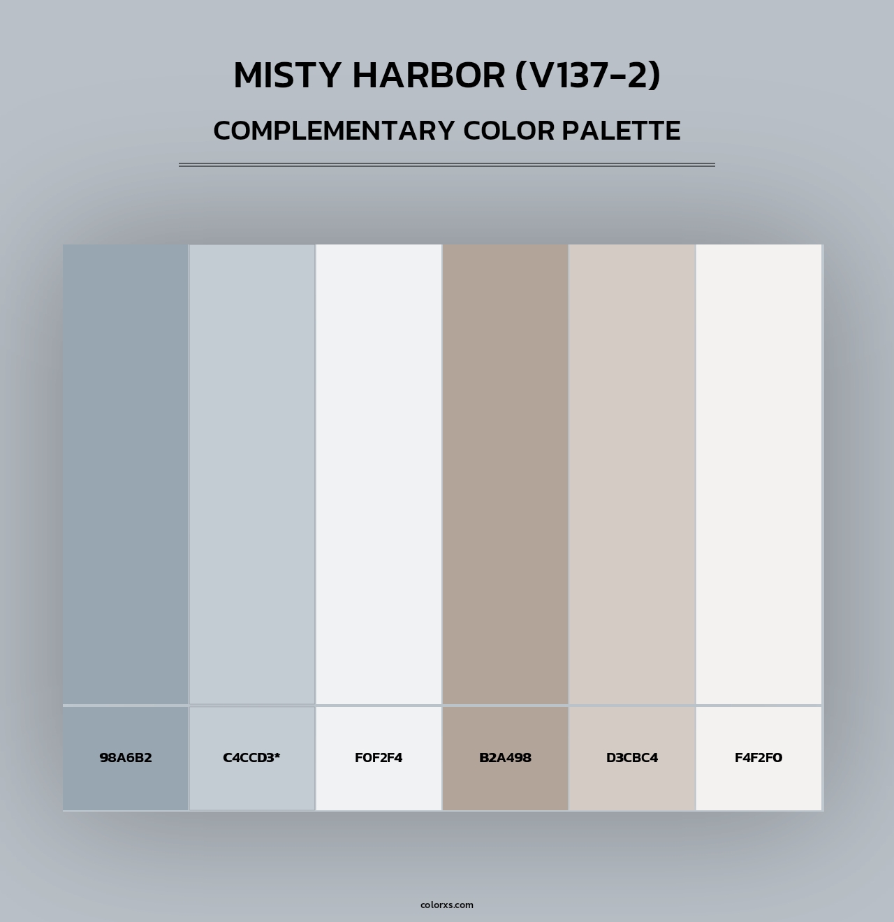 Misty Harbor (V137-2) - Complementary Color Palette