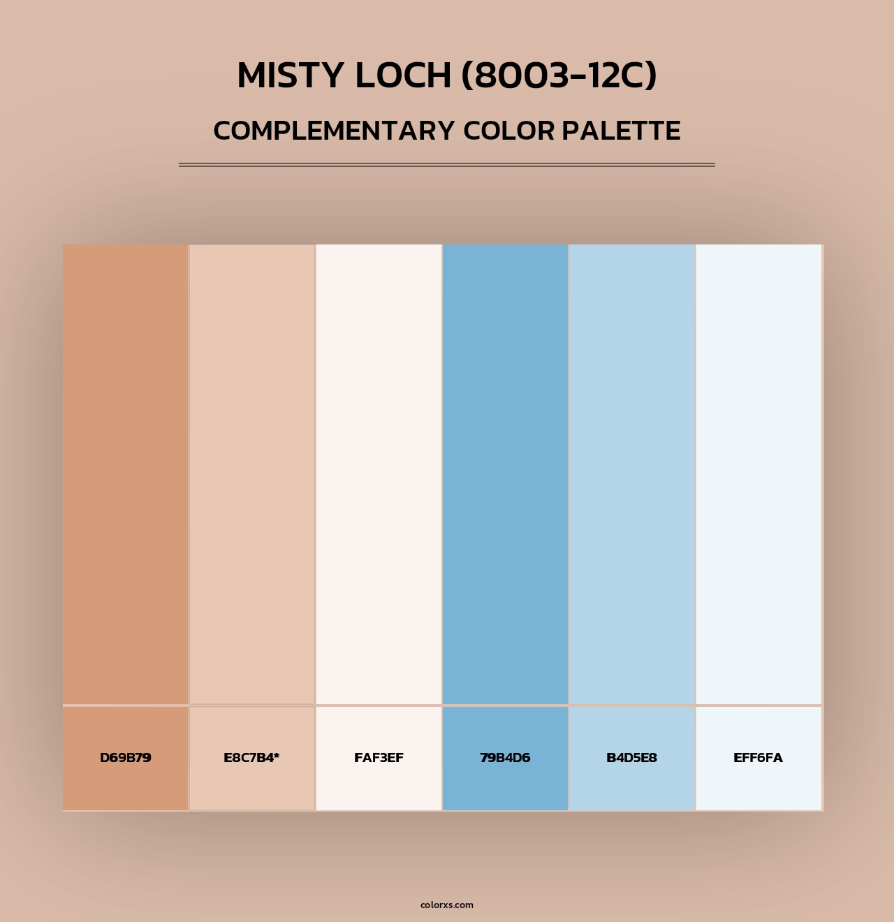 Misty Loch (8003-12C) - Complementary Color Palette
