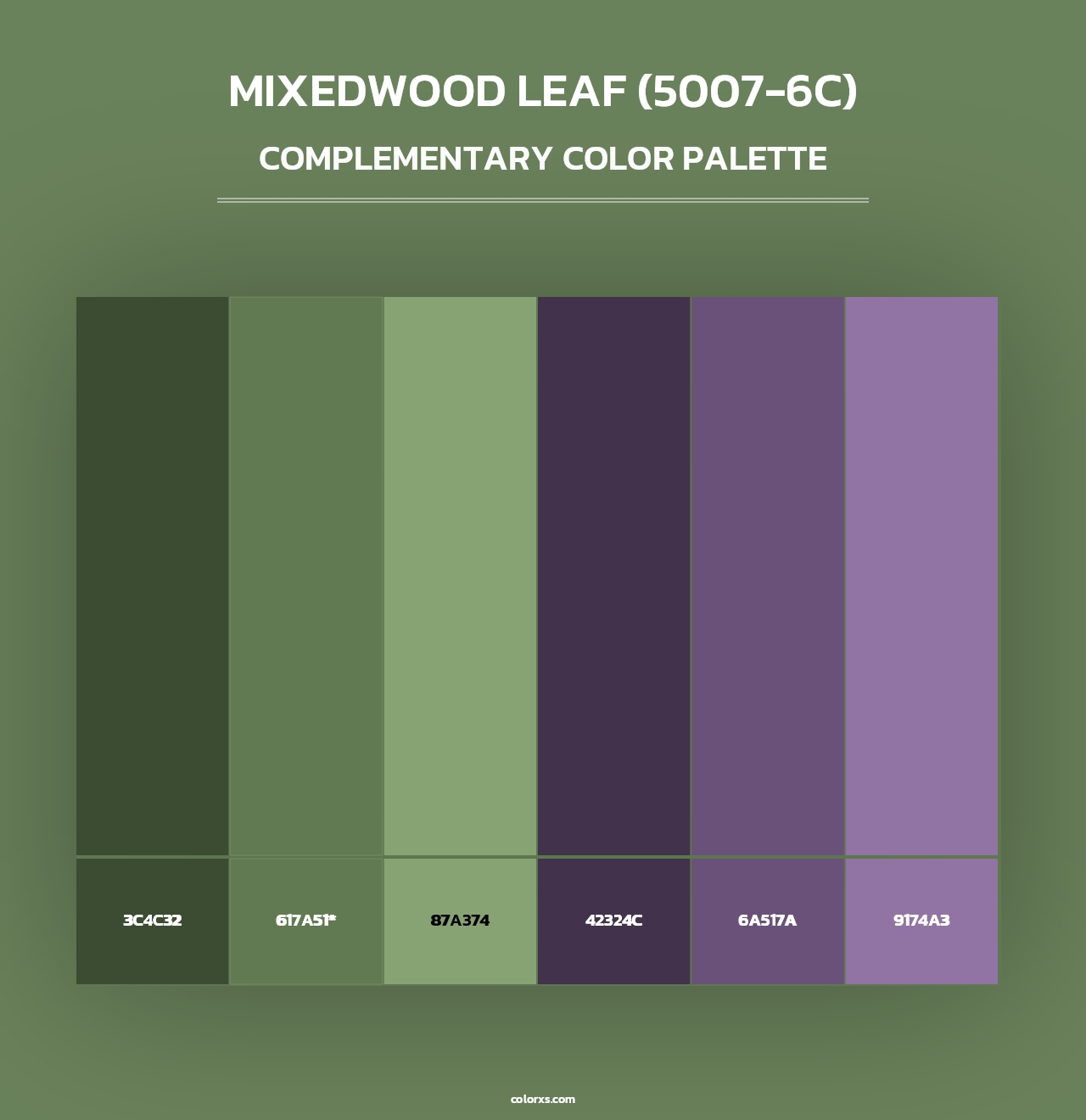 Mixedwood Leaf (5007-6C) - Complementary Color Palette