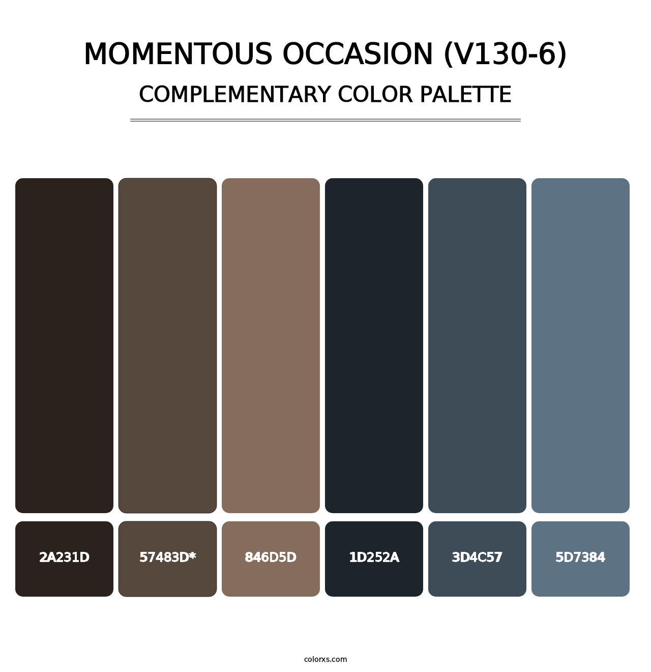 Momentous Occasion (V130-6) - Complementary Color Palette