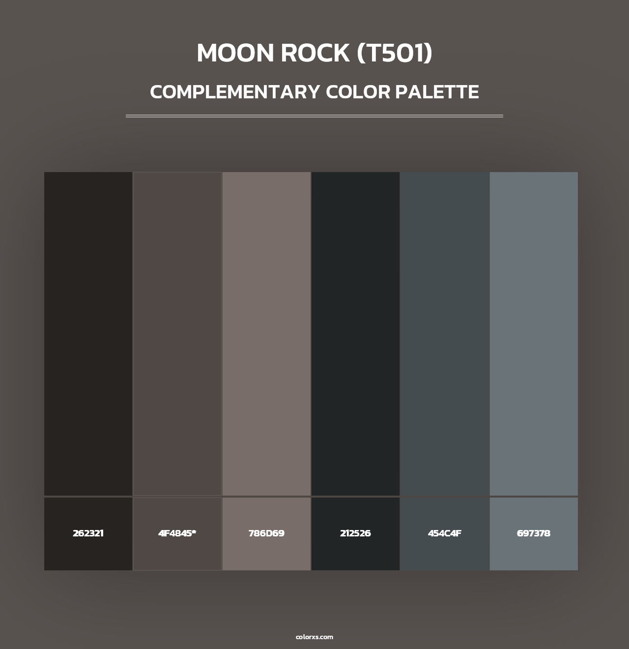 Moon Rock (T501) - Complementary Color Palette