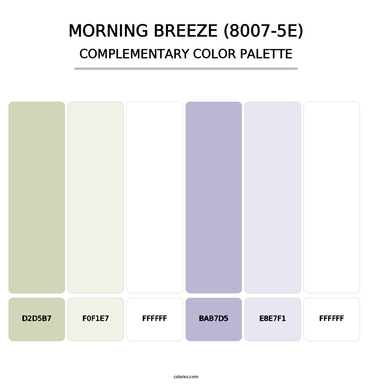 Morning Breeze (8007-5E) - Complementary Color Palette