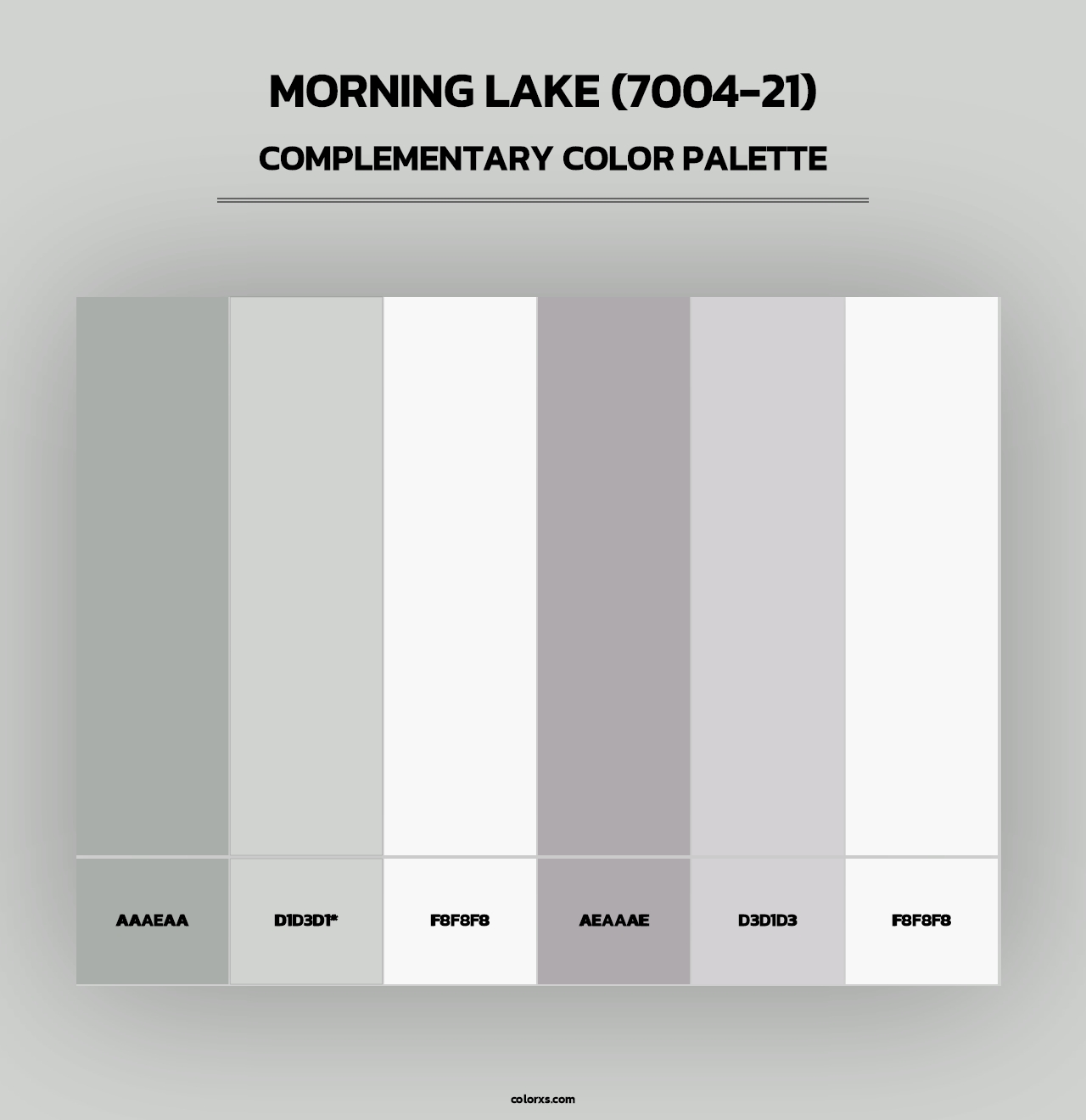 Morning Lake (7004-21) - Complementary Color Palette